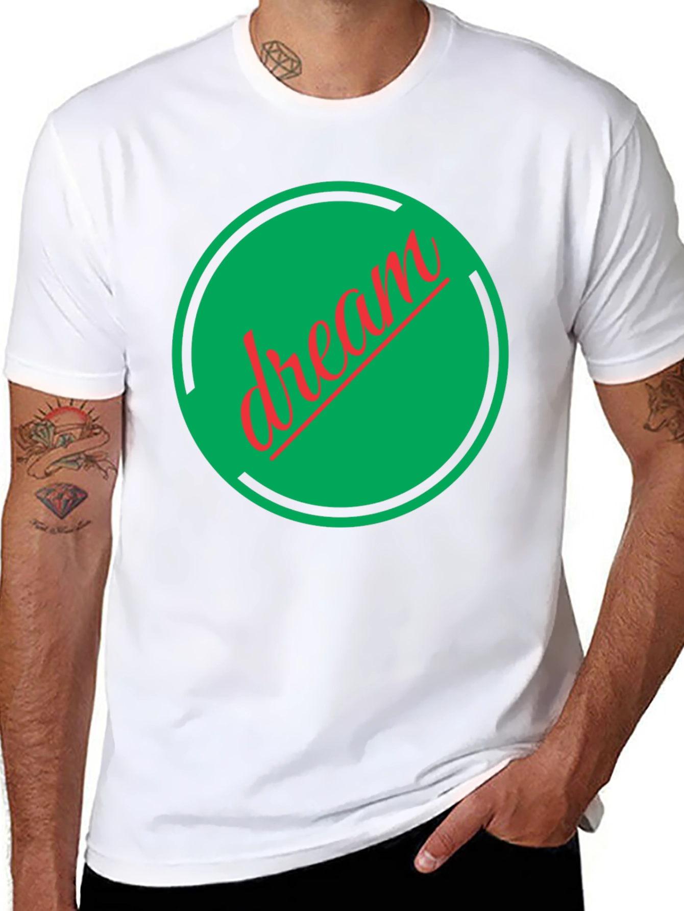 Dream Circle Graphic Tee - Soft Cotton Comfort
