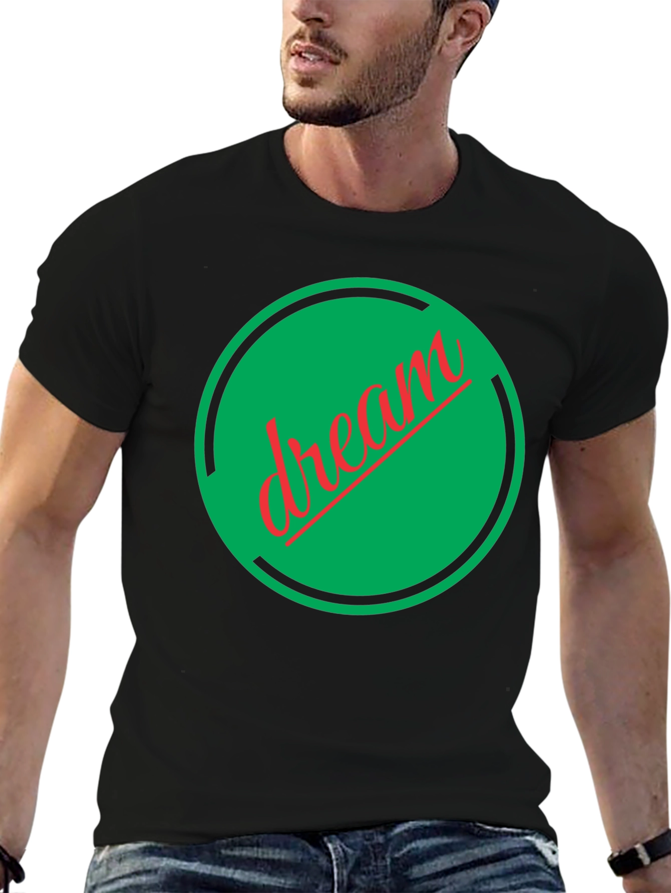 Dream Circle Graphic Tee - Soft Cotton Comfort