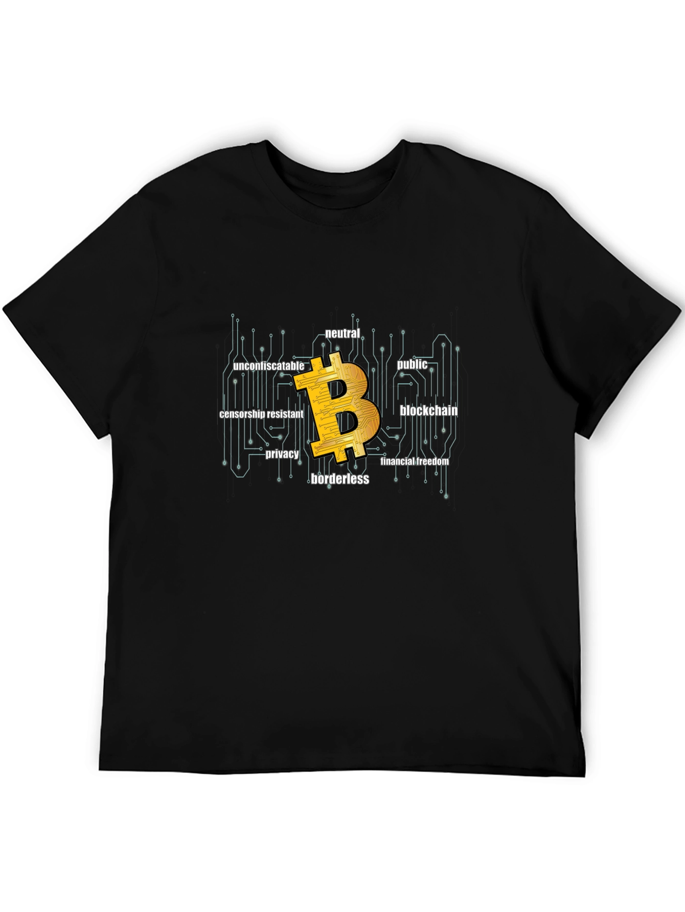 Bitcoin Blockchain T-Shirt - Financial Freedom