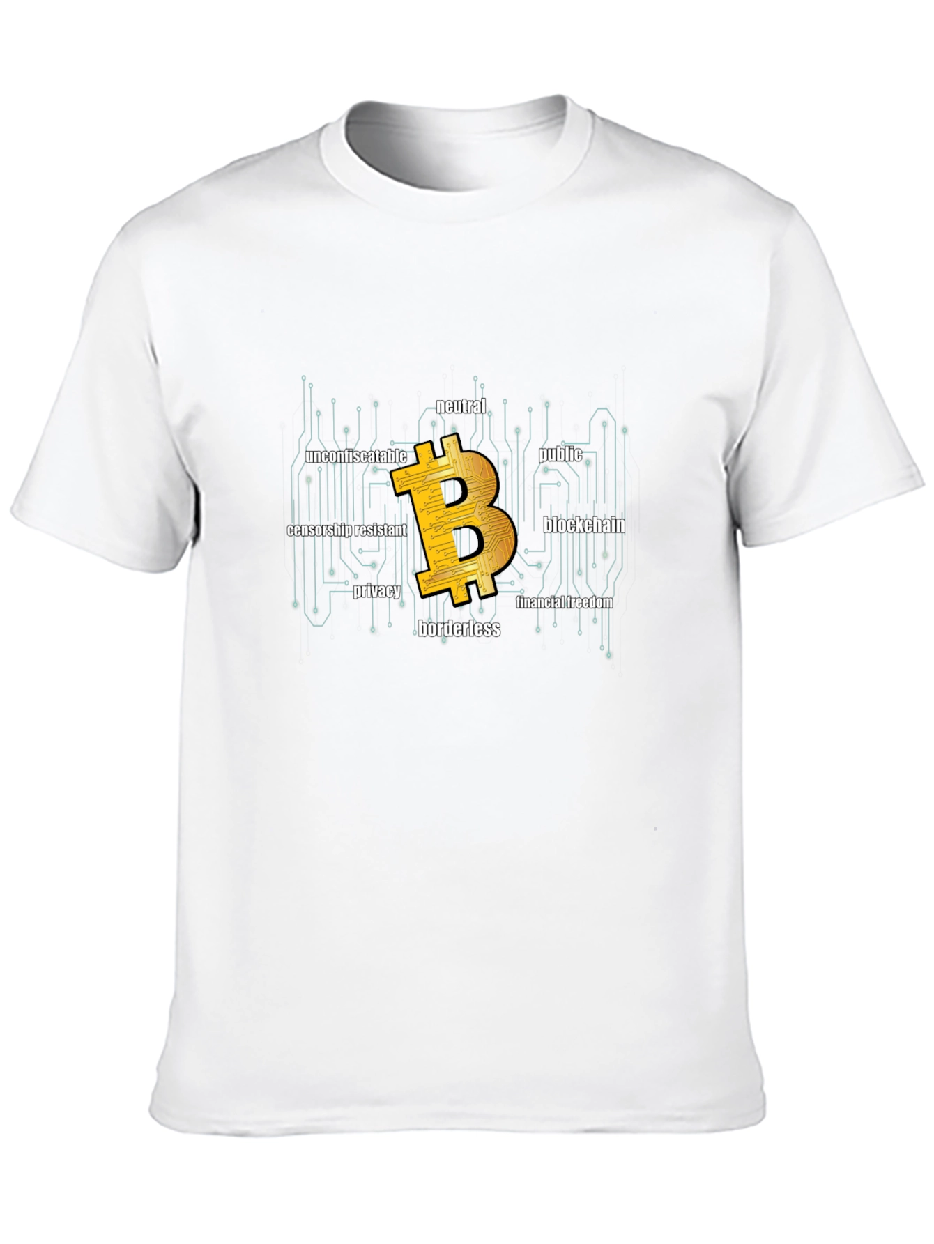 Bitcoin Blockchain T-Shirt - Financial Freedom