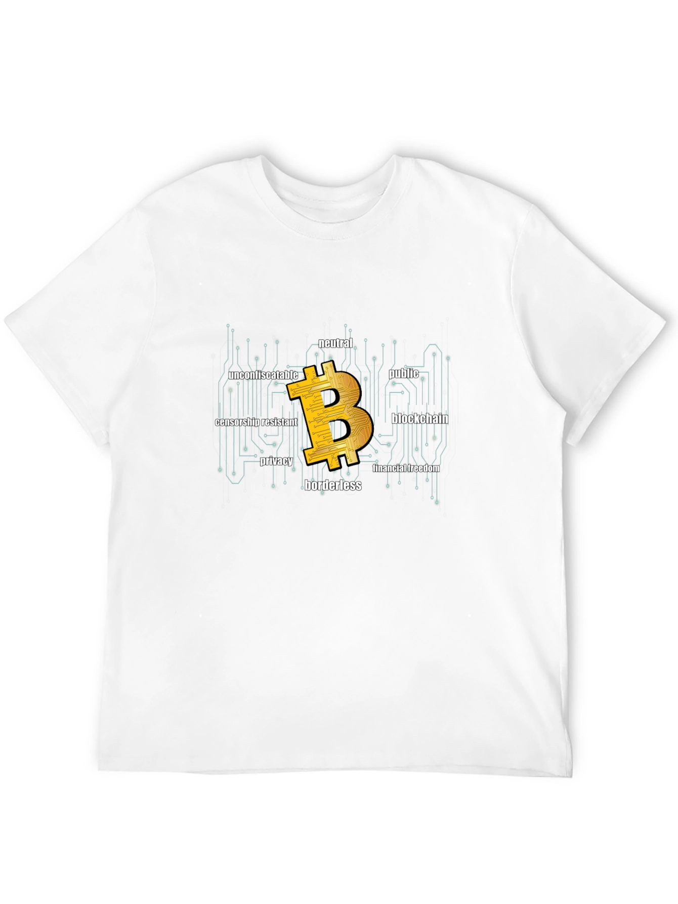 Bitcoin Blockchain T-Shirt - Financial Freedom
