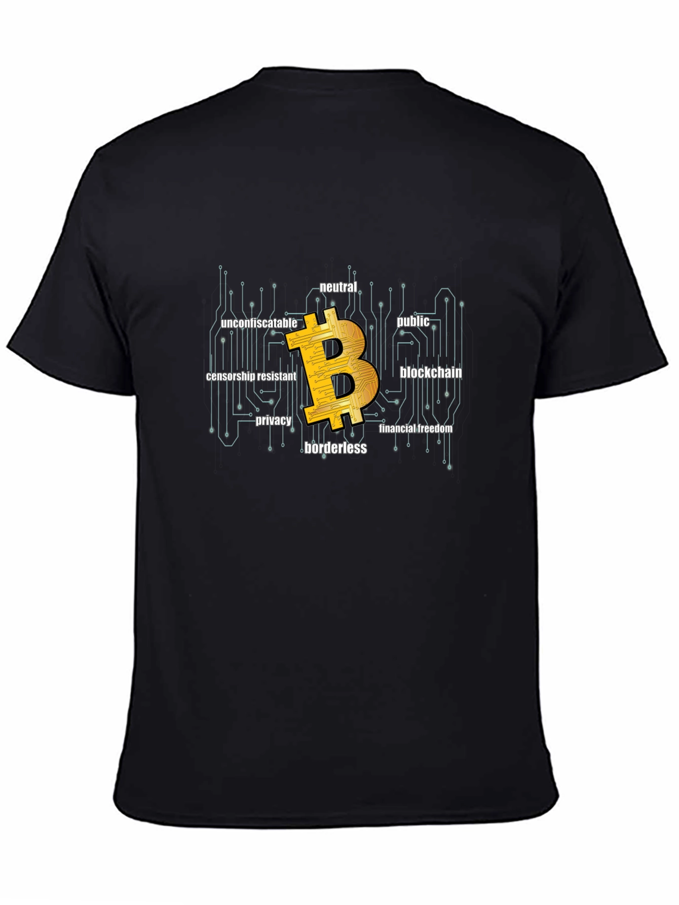 Bitcoin Blockchain T-Shirt - Financial Freedom