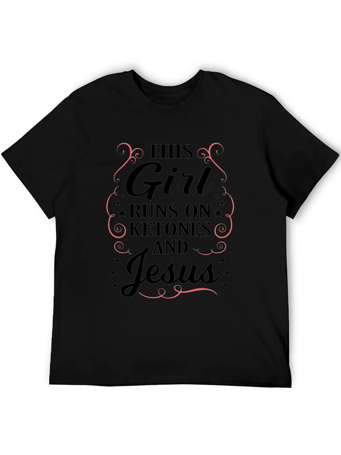 Girl Runs On Ketones and Jesus T-Shirt