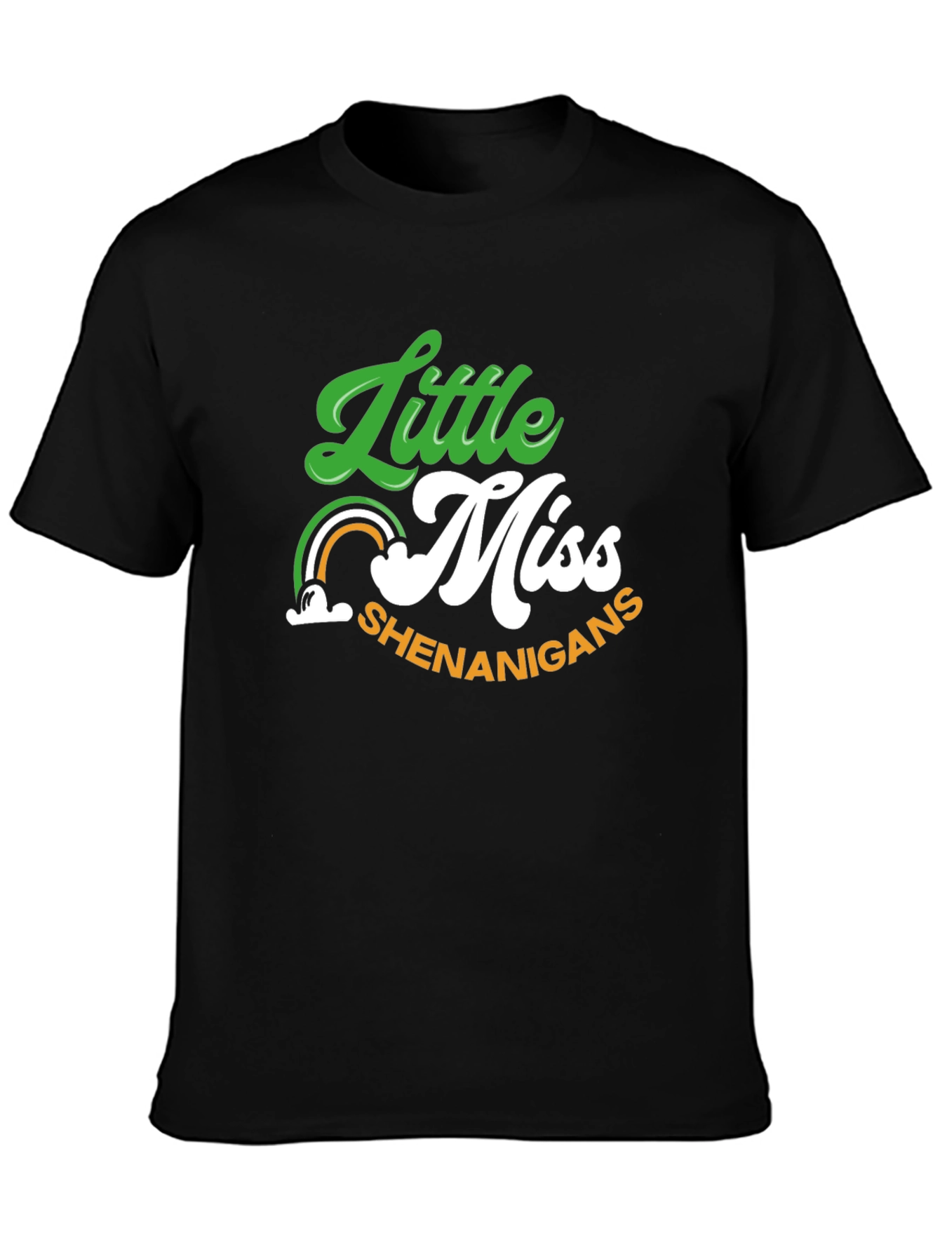 Little Miss Shenanigans St. Patricks Day Graphic T-Shirt