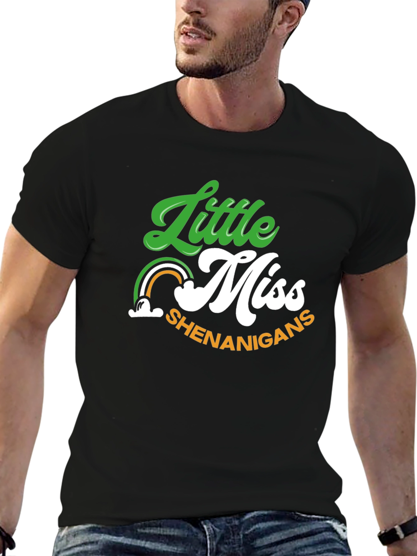 Little Miss Shenanigans St. Patricks Day Graphic T-Shirt
