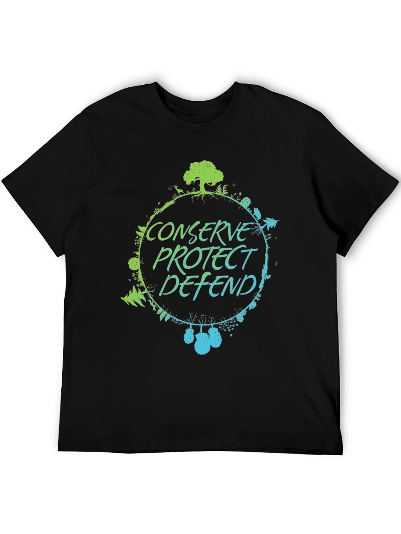 Conserve Protect Defend Graphic Tee - Black
