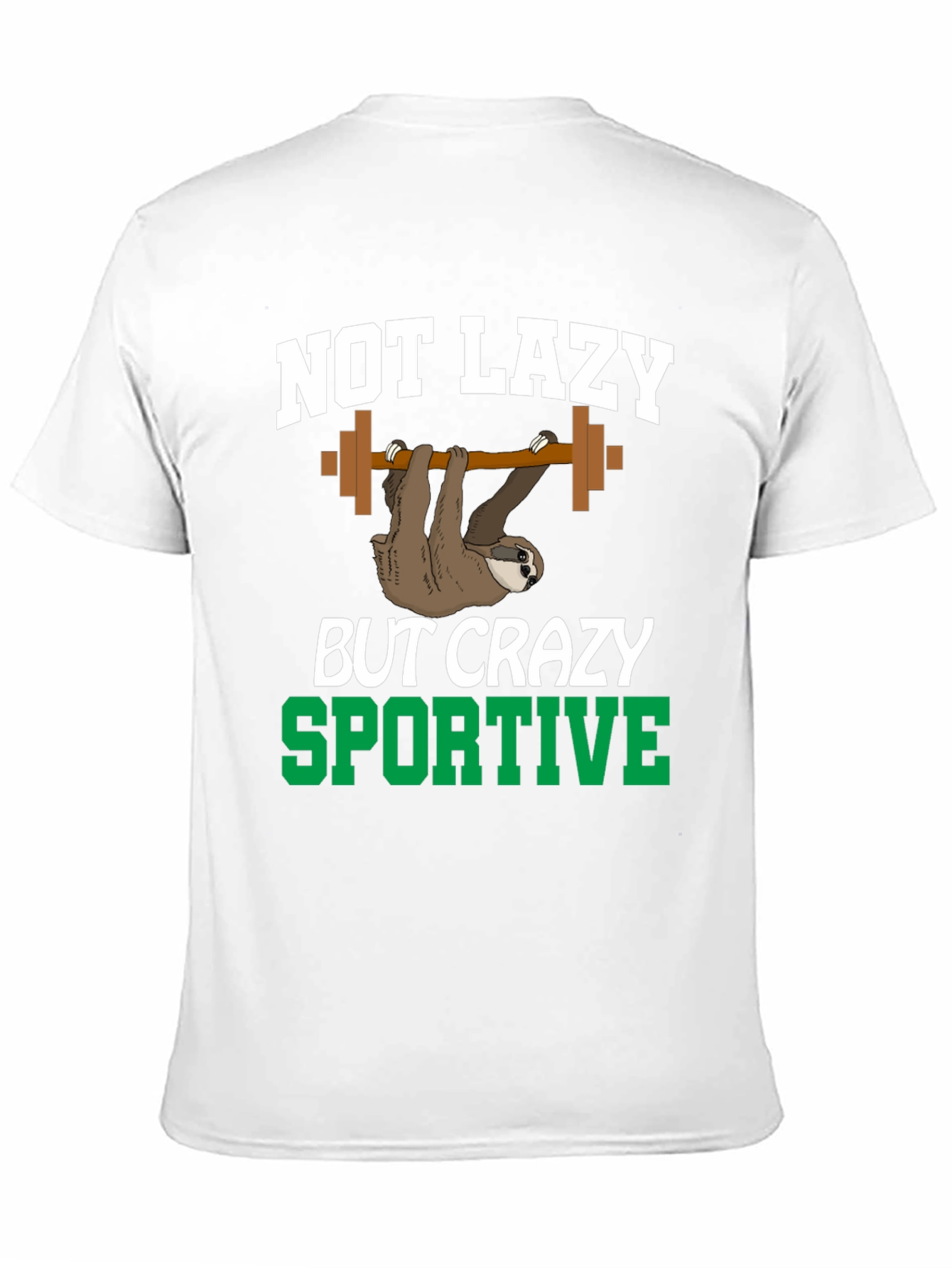 Not Lazy Sportive Sloth Graphic Tee