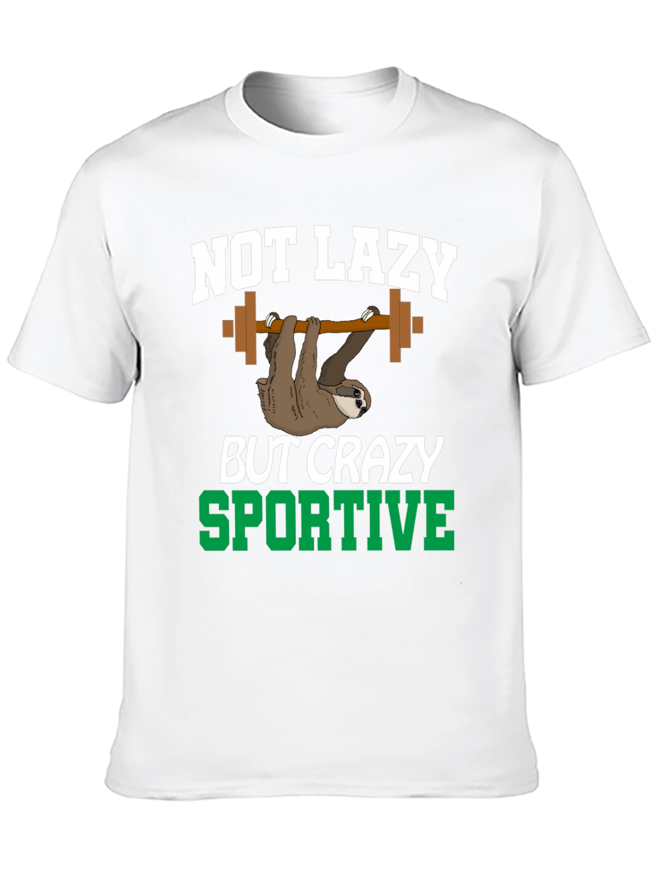 Not Lazy Sportive Sloth Graphic Tee