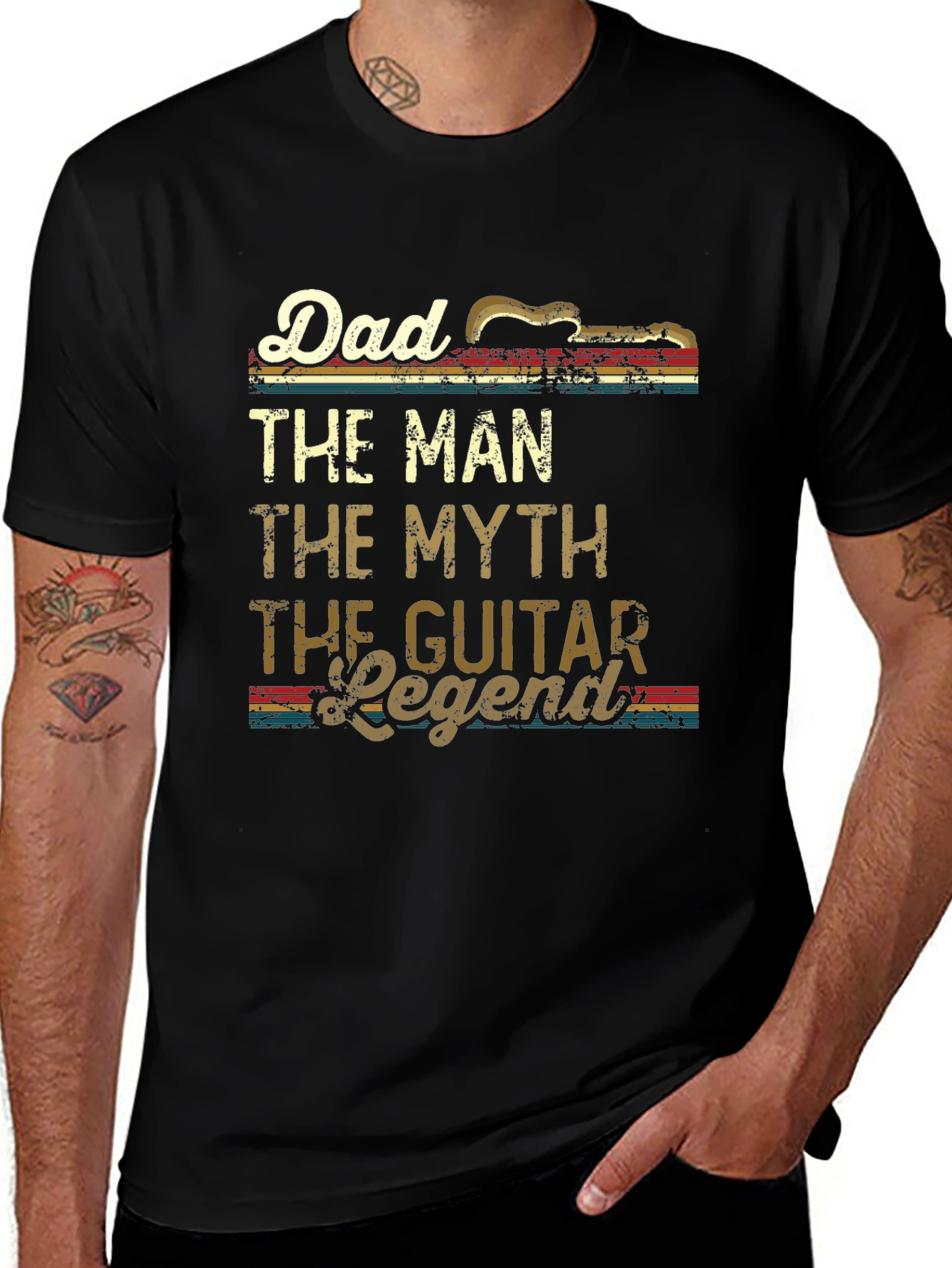 Dad Guitar Legend T-Shirt - The Man The Myth!