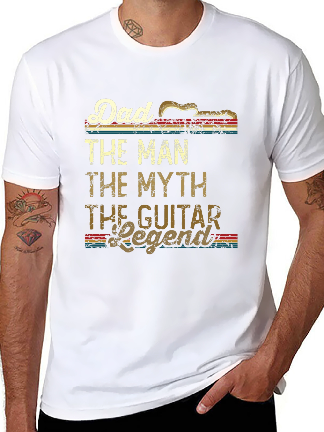 Dad Guitar Legend T-Shirt - The Man The Myth!