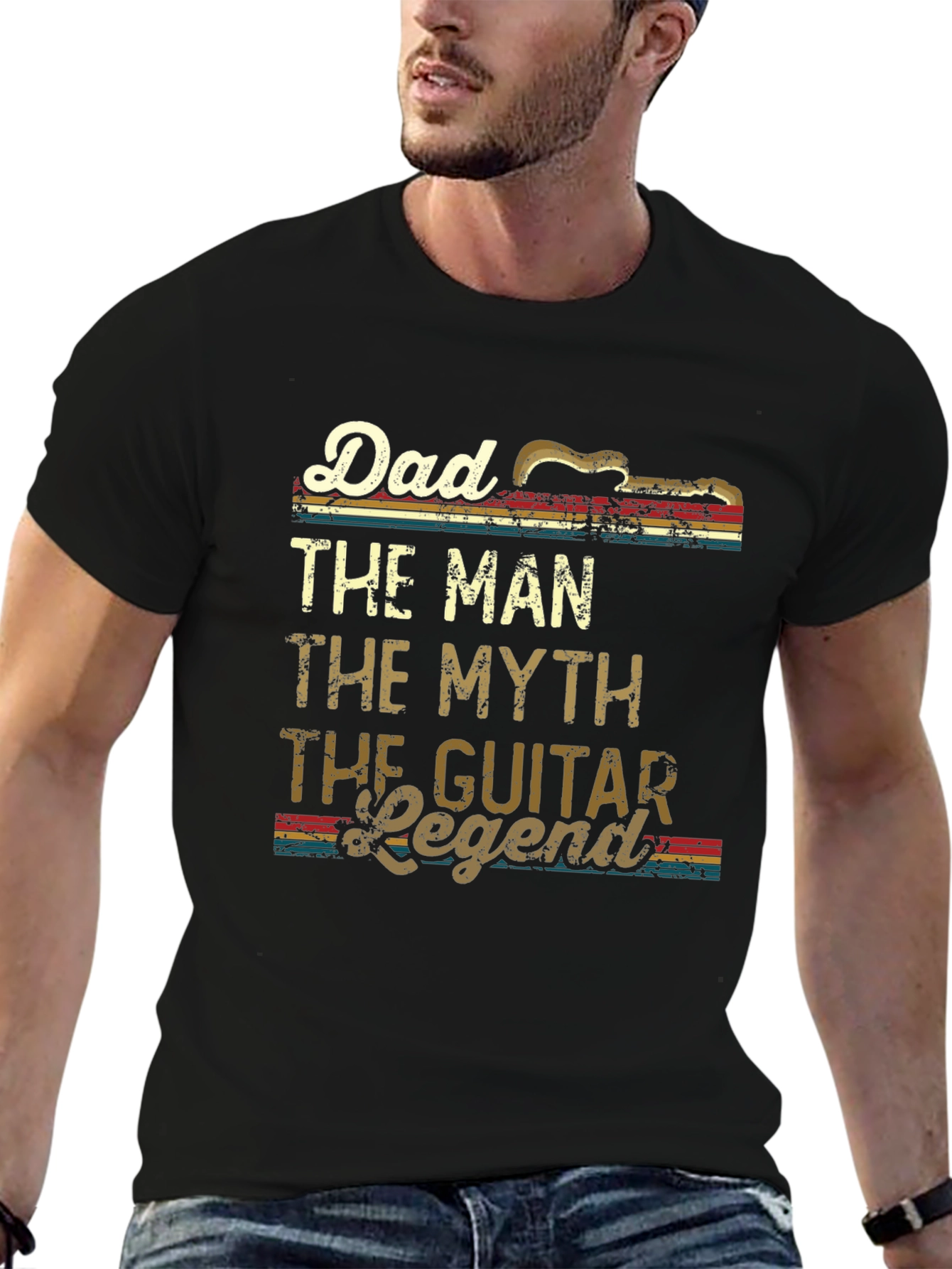 Dad Guitar Legend T-Shirt - The Man The Myth!