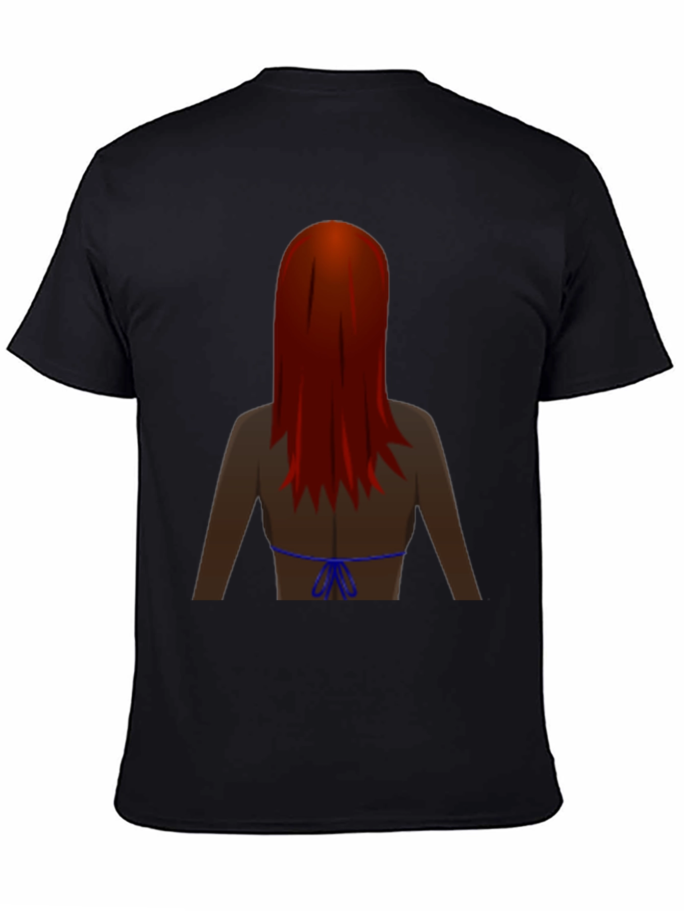 Novelty Graphic Tee - Woman with Red Hair