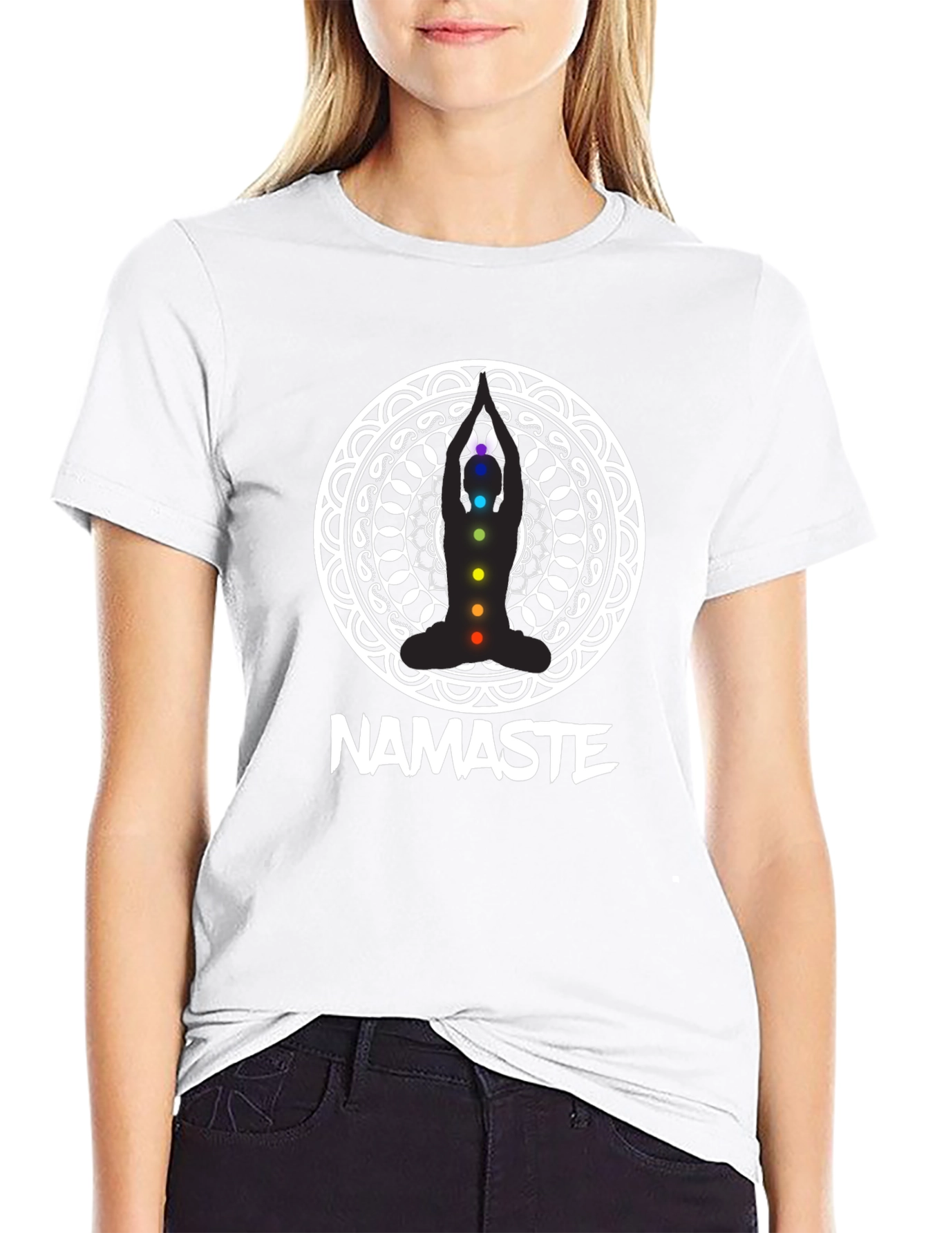 Namaste Chakra T-Shirt - Yoga Meditation Tee