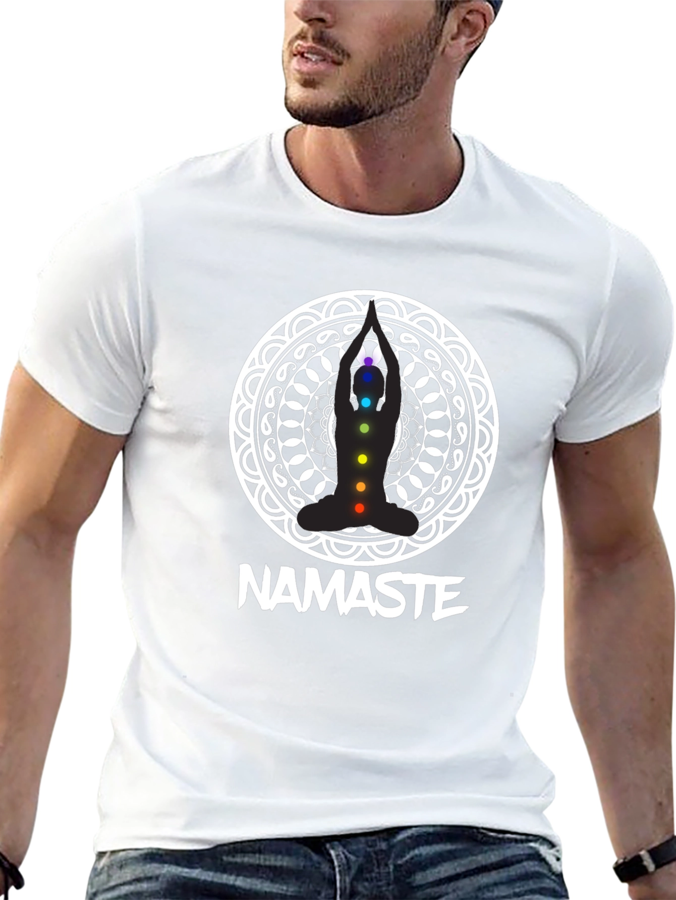 Namaste Chakra T-Shirt - Yoga Meditation Tee