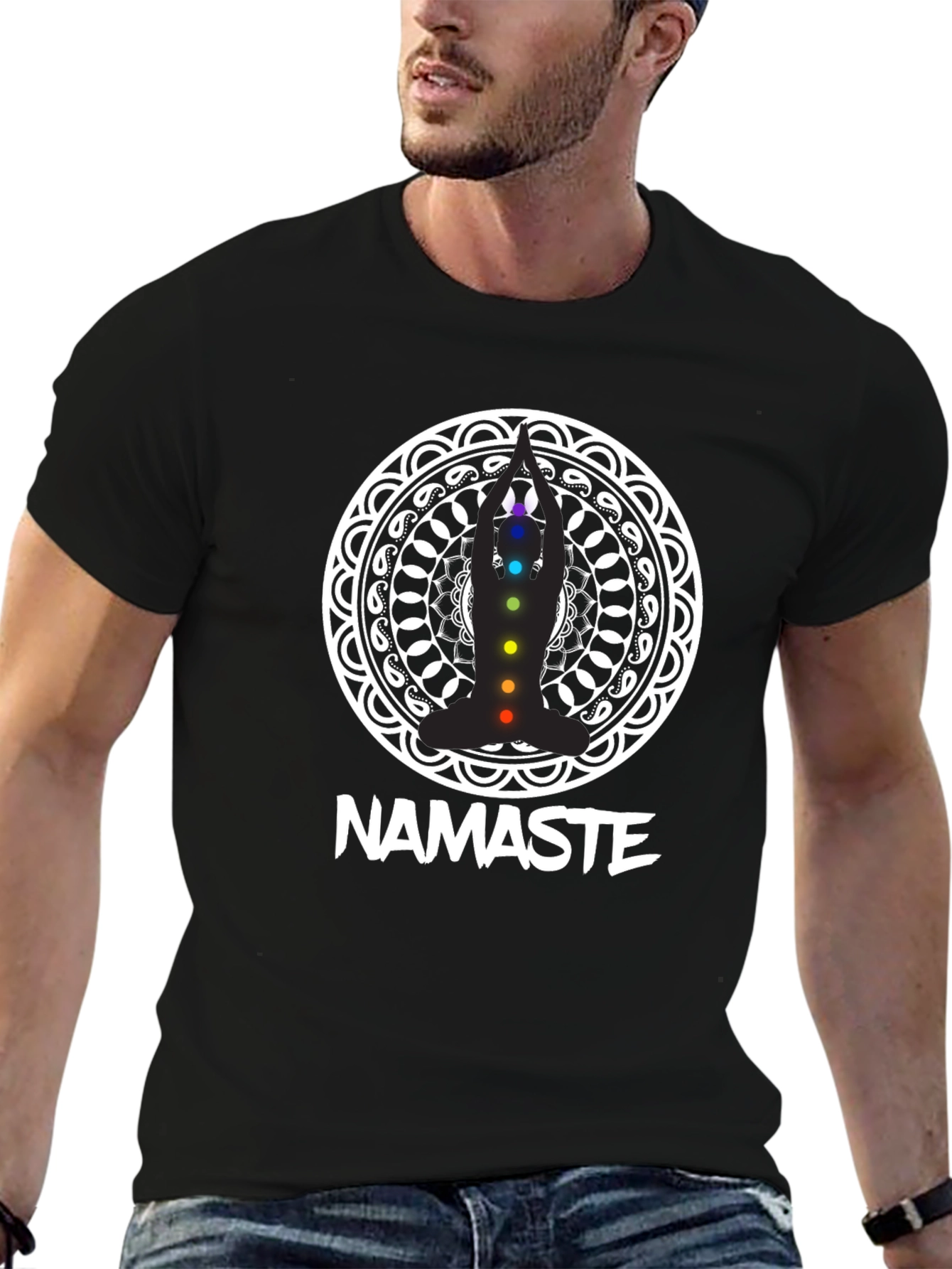 Namaste Chakra T-Shirt - Yoga Meditation Tee