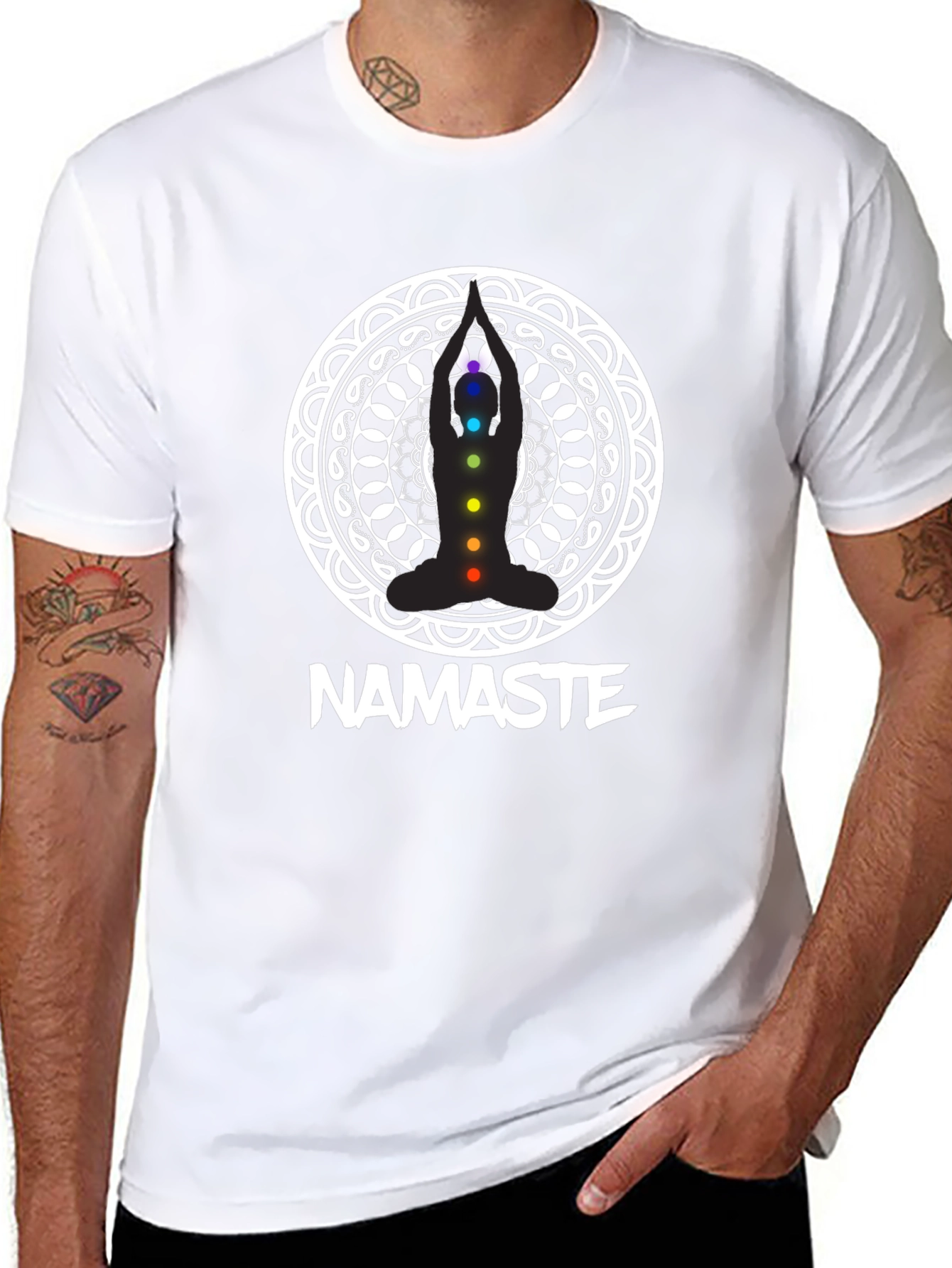 Namaste Chakra T-Shirt - Yoga Meditation Tee