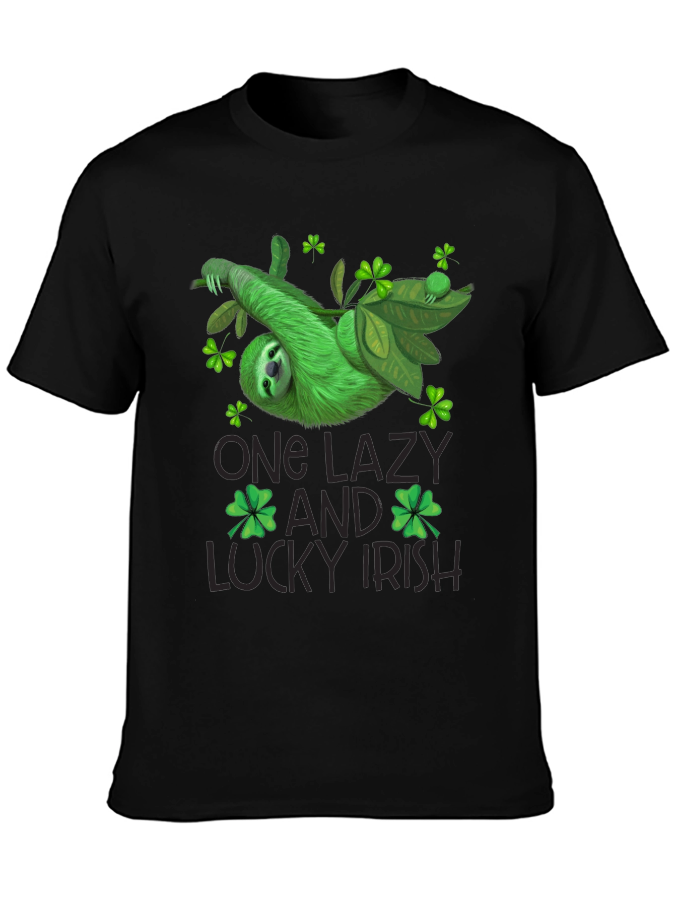 One Lazy Lucky Irish St. Patricks Day Sloth T-Shirt