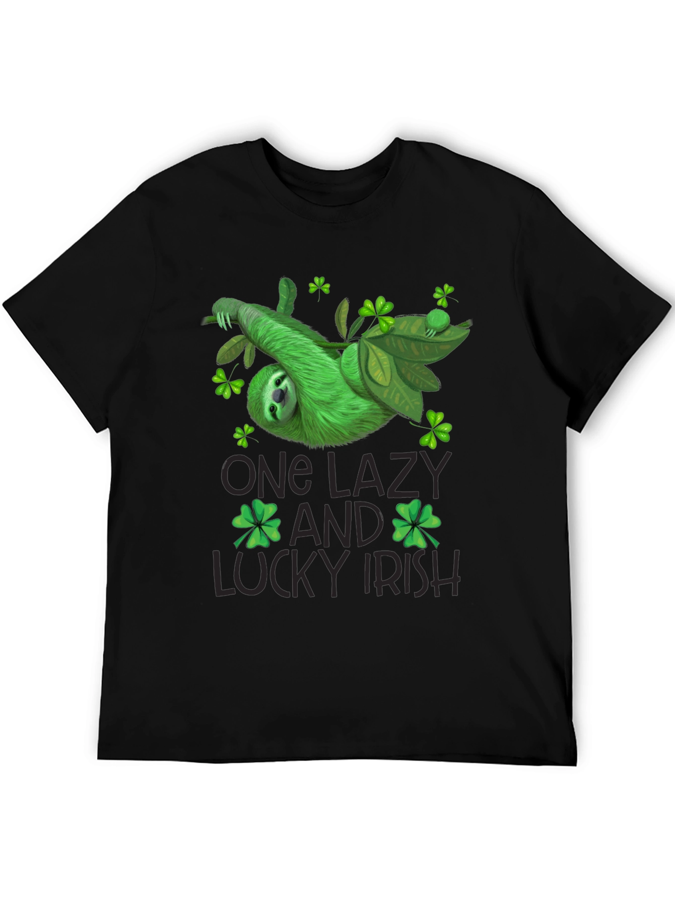 One Lazy Lucky Irish St. Patricks Day Sloth T-Shirt