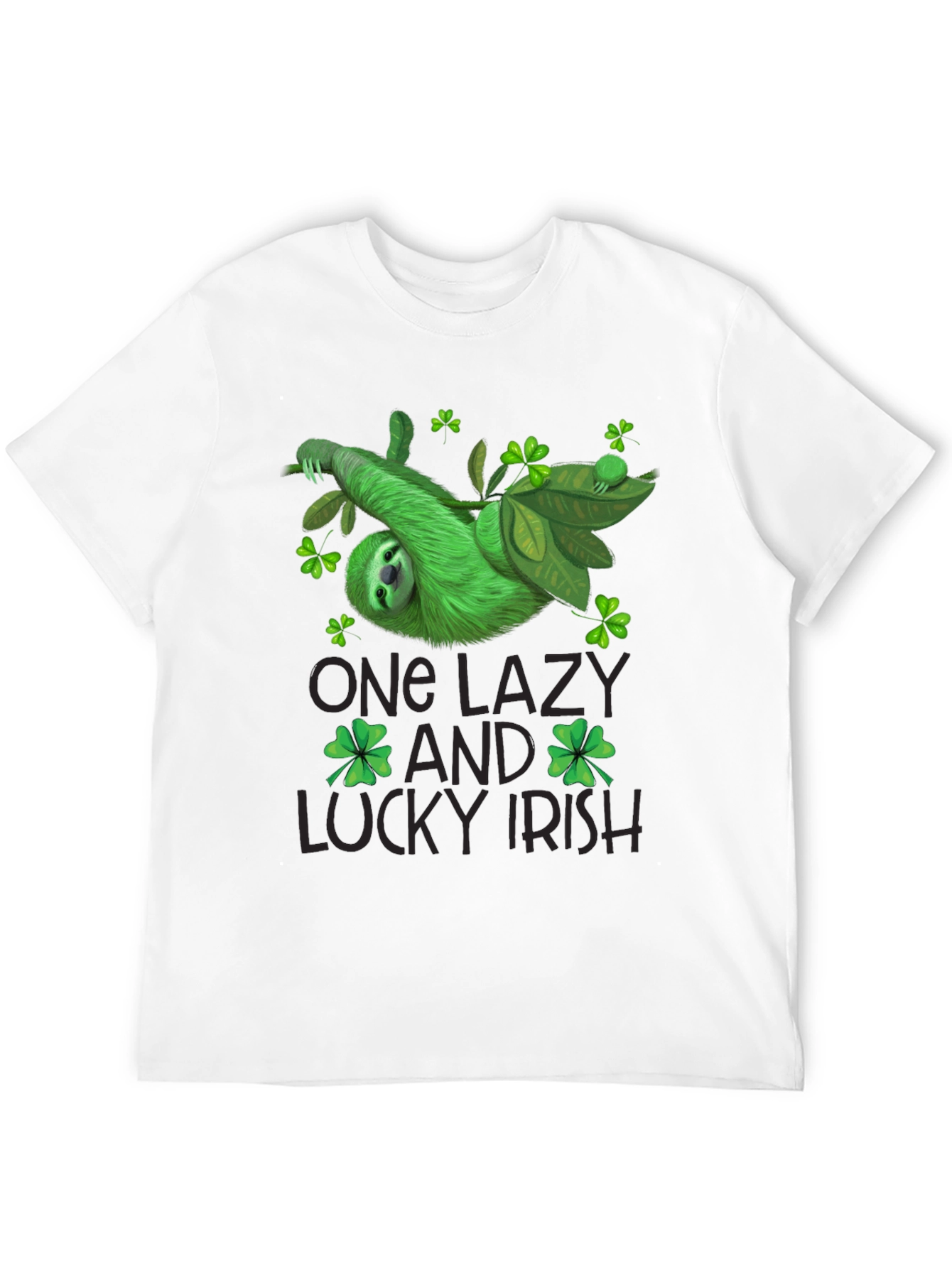 One Lazy Lucky Irish St. Patricks Day Sloth T-Shirt