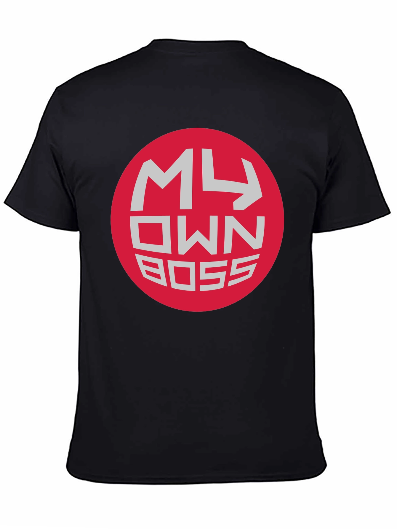 My Own Boss Graphic Tee - Black Crew Neck