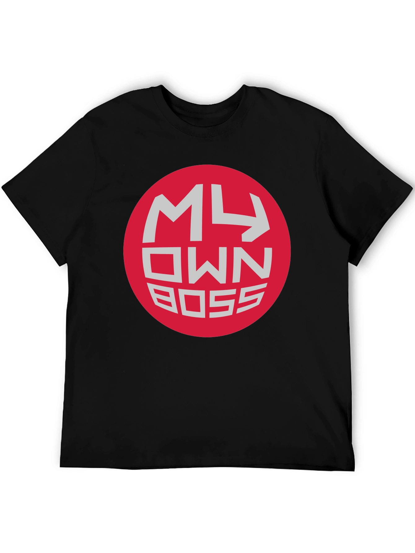 My Own Boss Graphic Tee - Black Crew Neck