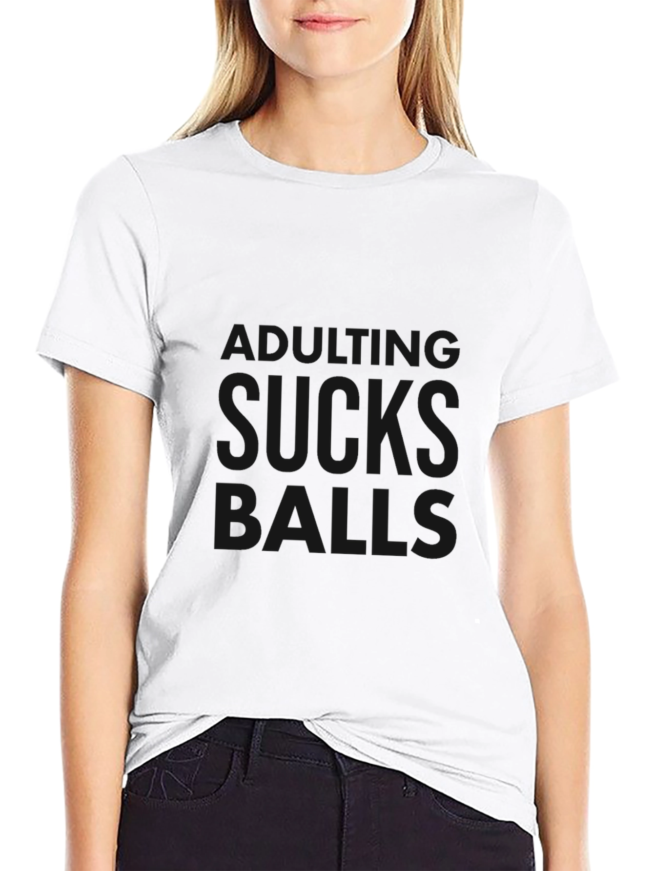 Funny Graphic Tee - Life Sucks Balls