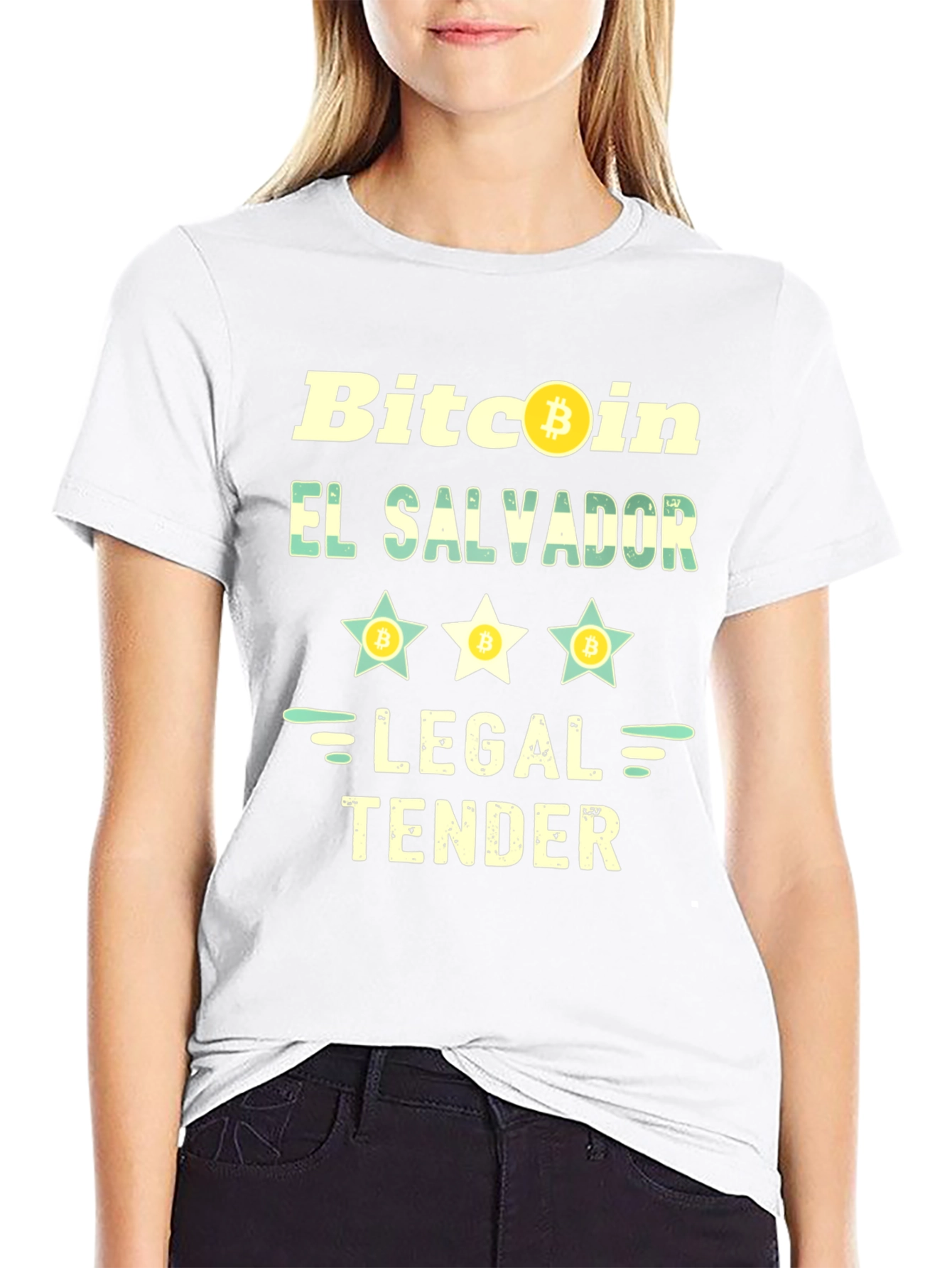 Bitcoin El Salvador Legal Tender Black T-Shirt