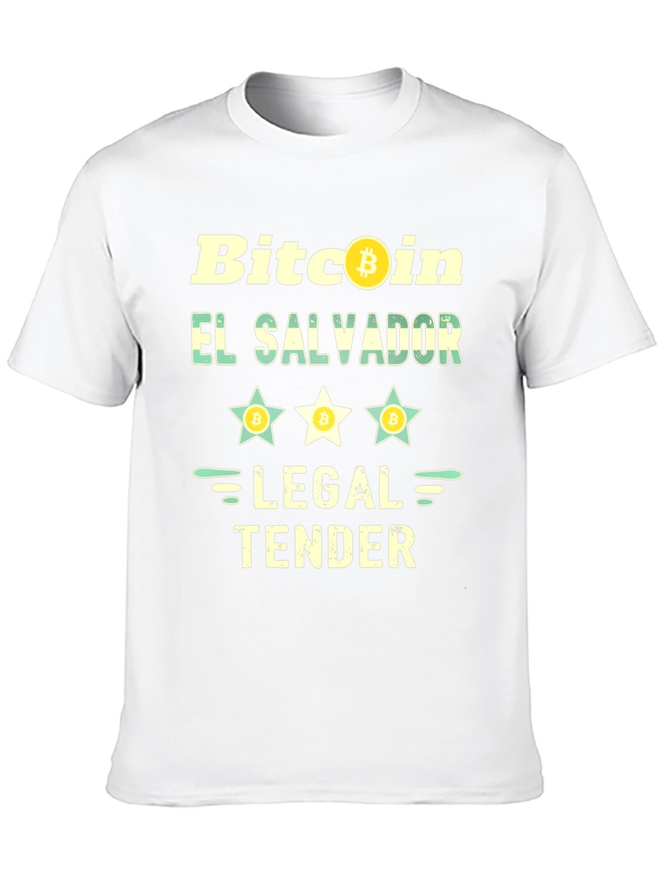 Bitcoin El Salvador Legal Tender Black T-Shirt
