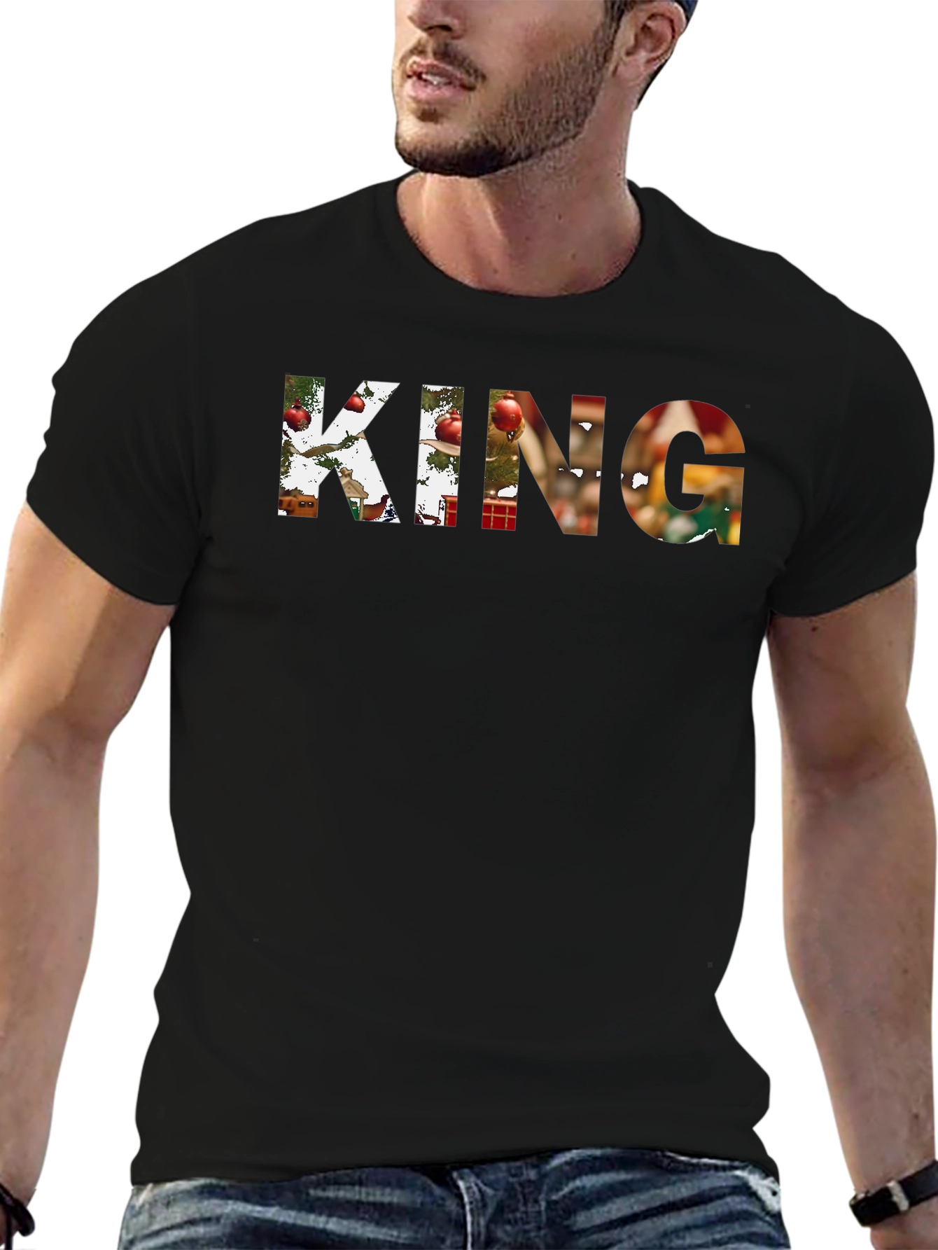 Christmas King Graphic Tee - Holiday Style