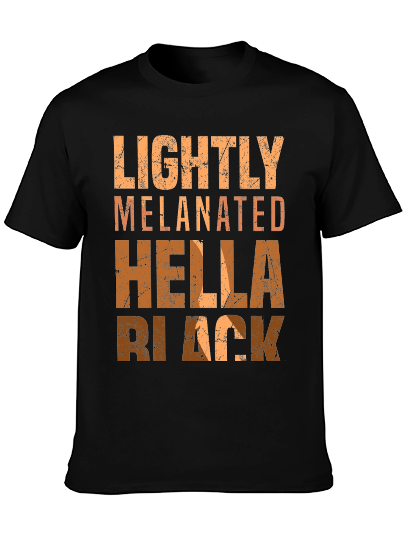 Lightly Melanated Hella Black Graphic Tee