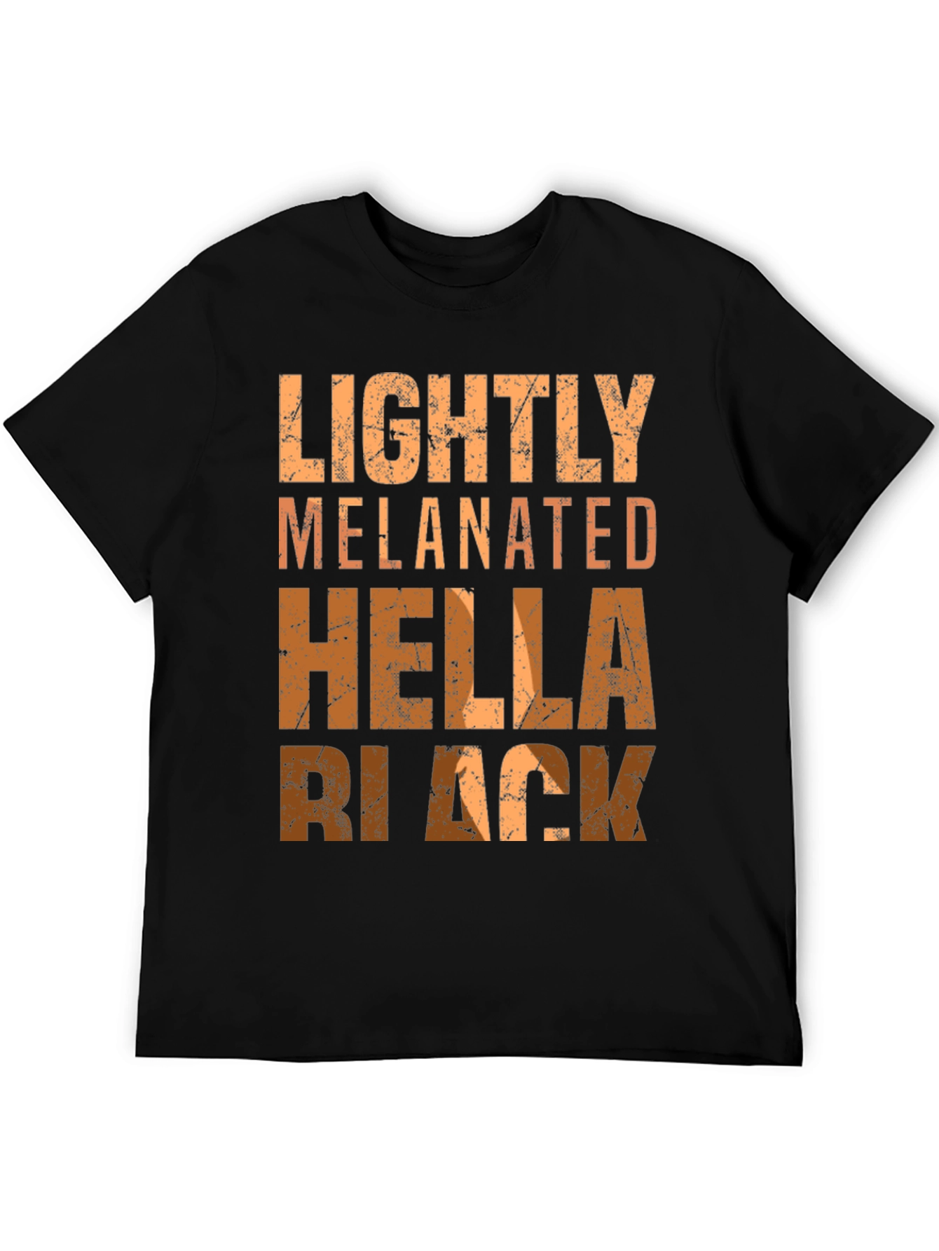Lightly Melanated Hella Black Graphic Tee