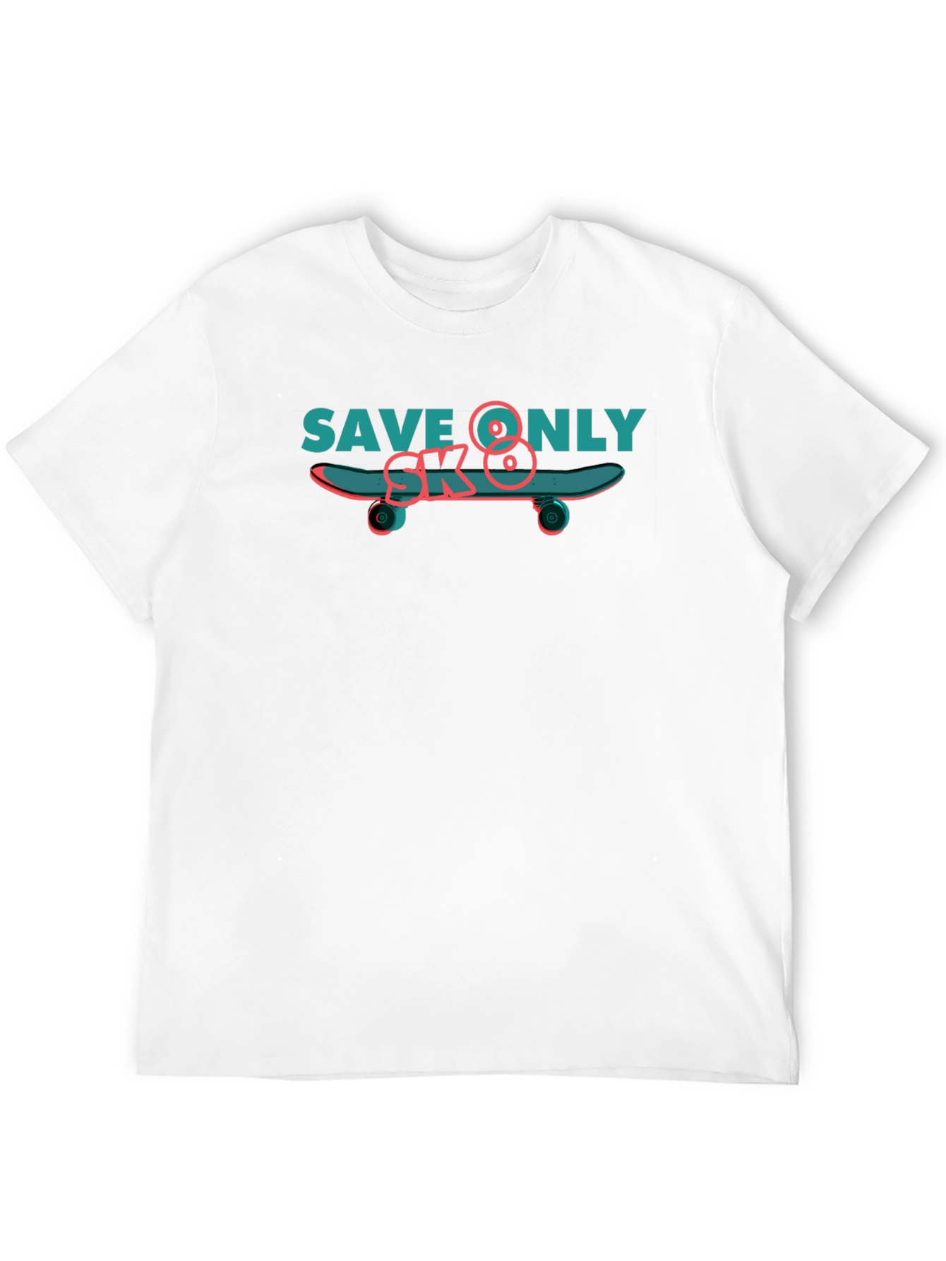 Save Only SK8 T-Shirt - Black Cotton Tee
