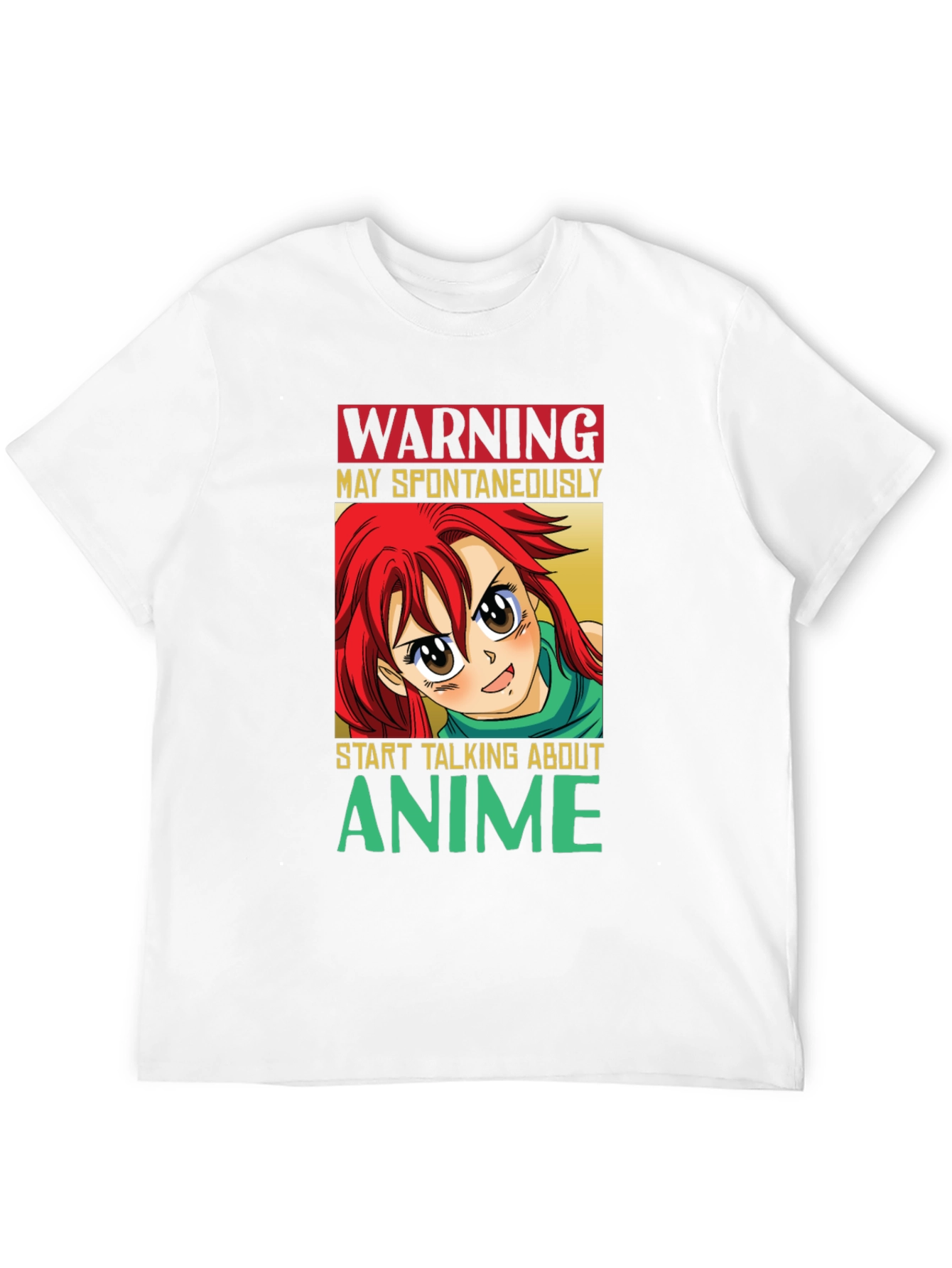 Warning Anime T-Shirt: Spontaneously Talks Anime!