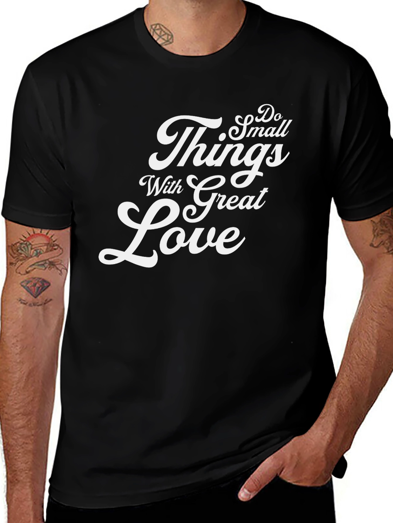 Do Small Things With Great Love Black Tee