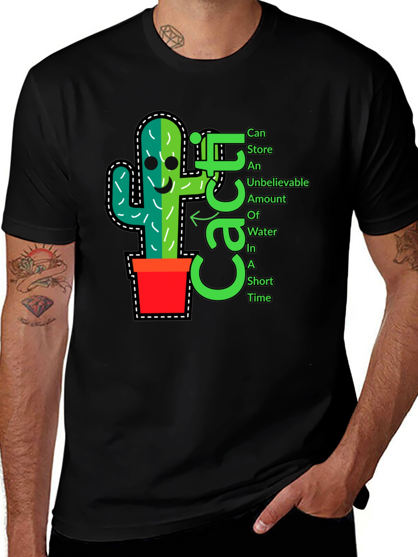 Cactus T-Shirt: Fun Unique Plant Graphic Tee