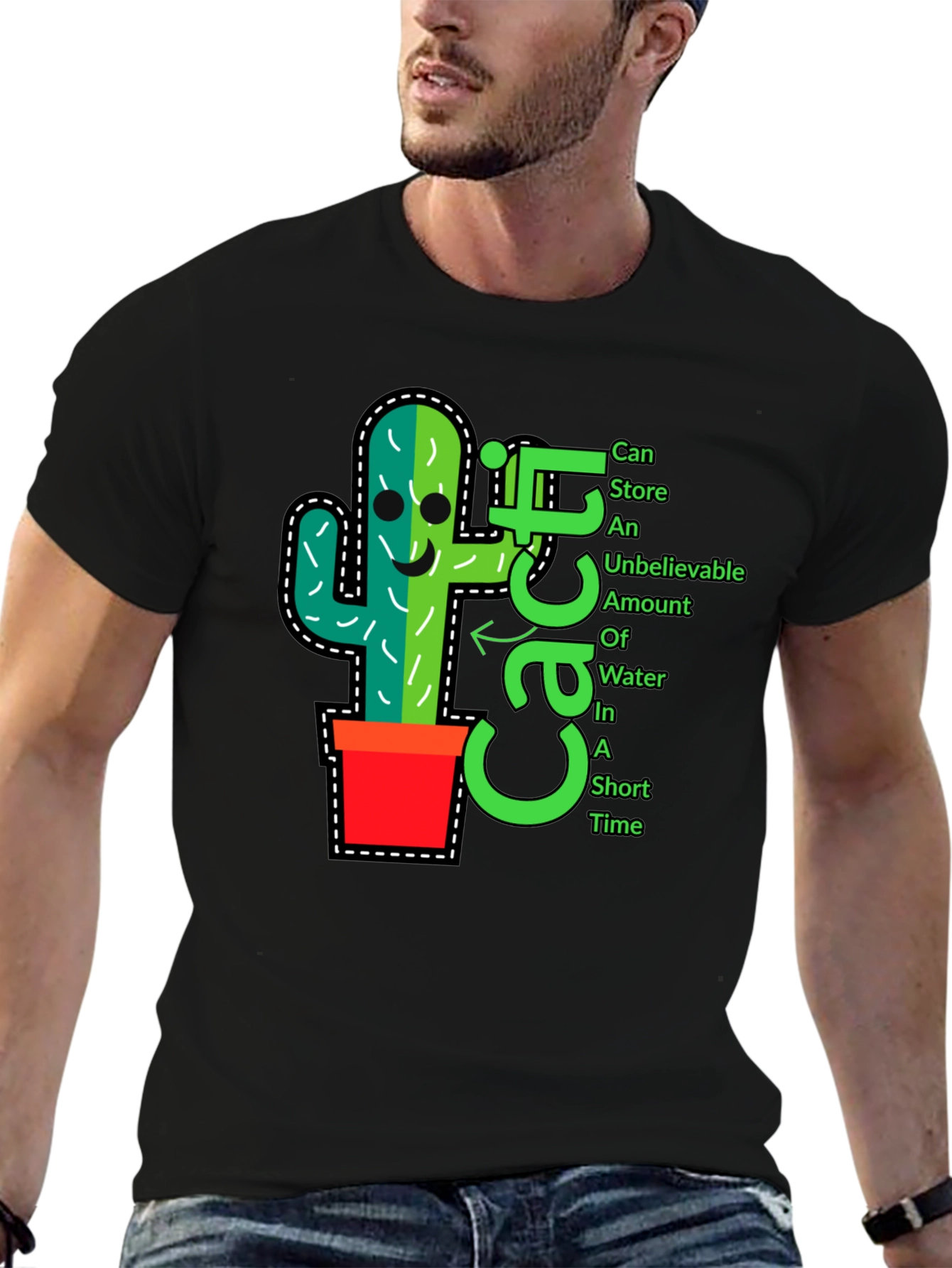 Cactus T-Shirt: Fun Unique Plant Graphic Tee