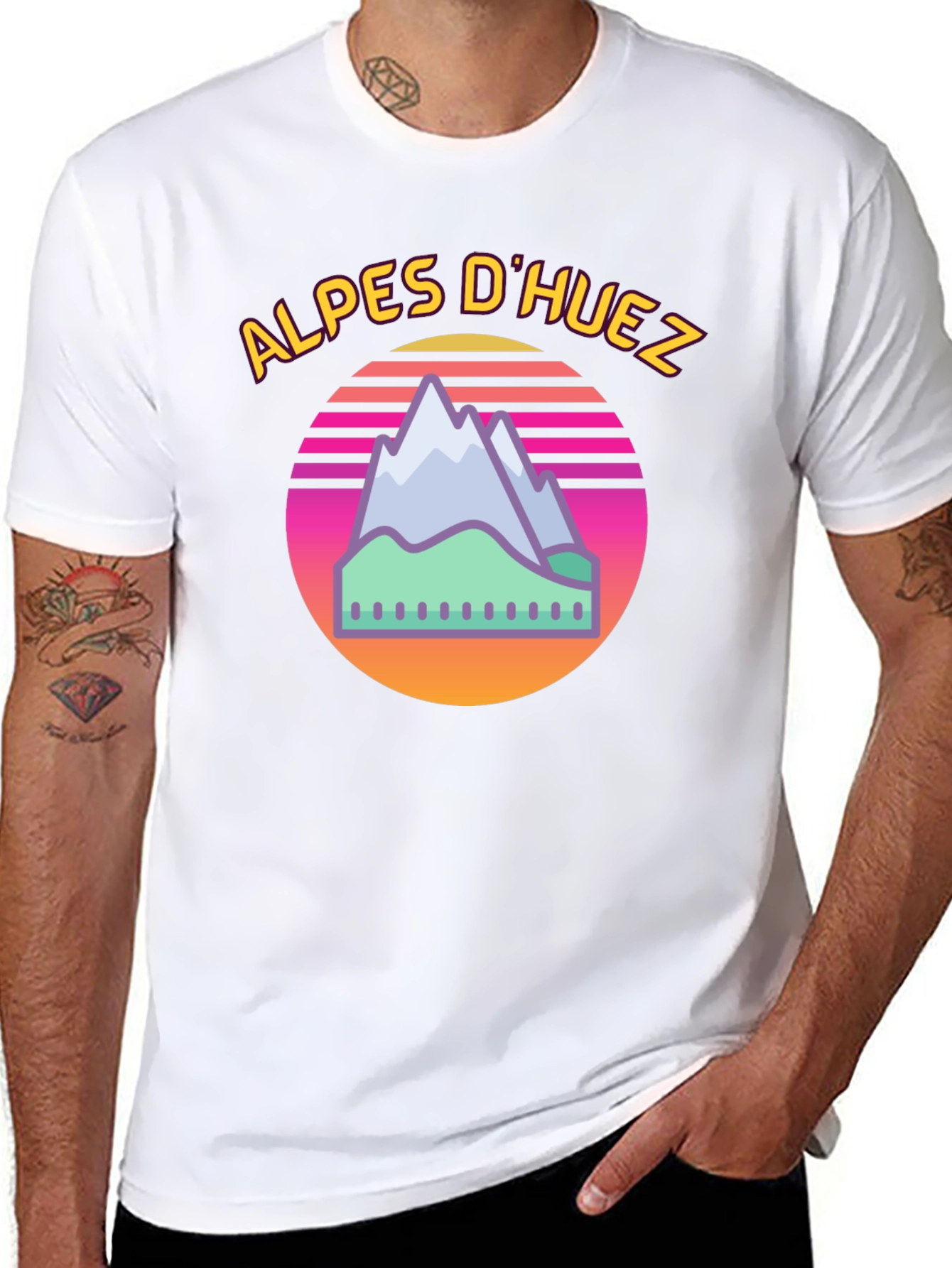 Alps DHuez Retro T-Shirt