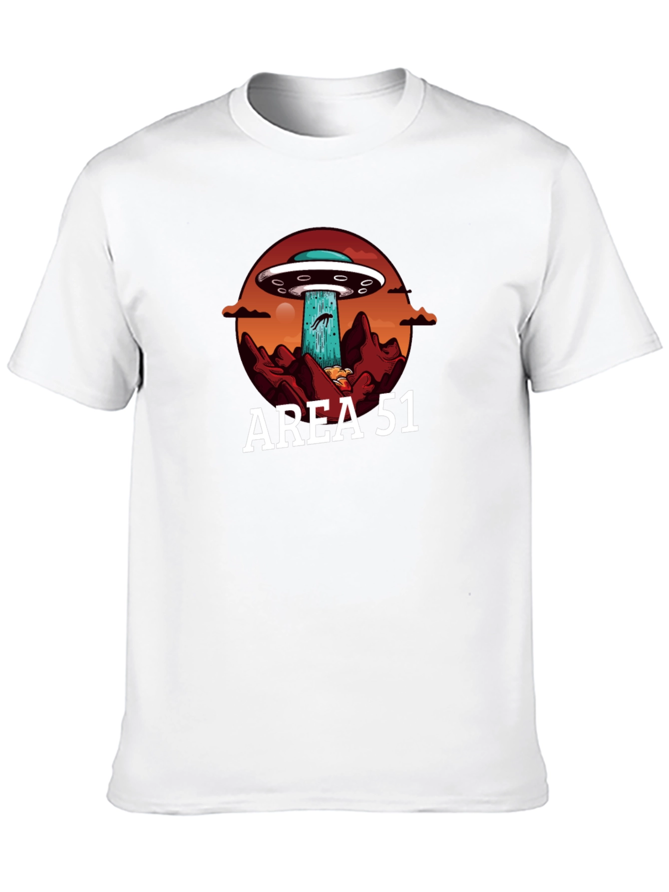 Area 51 UFO Abduction Graphic T-Shirt