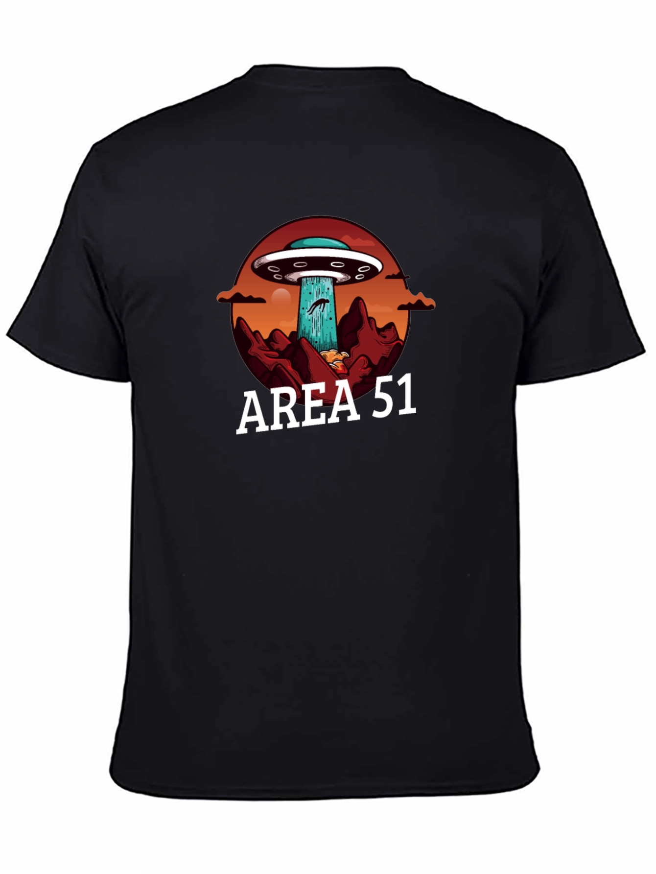 Area 51 UFO Abduction Graphic T-Shirt