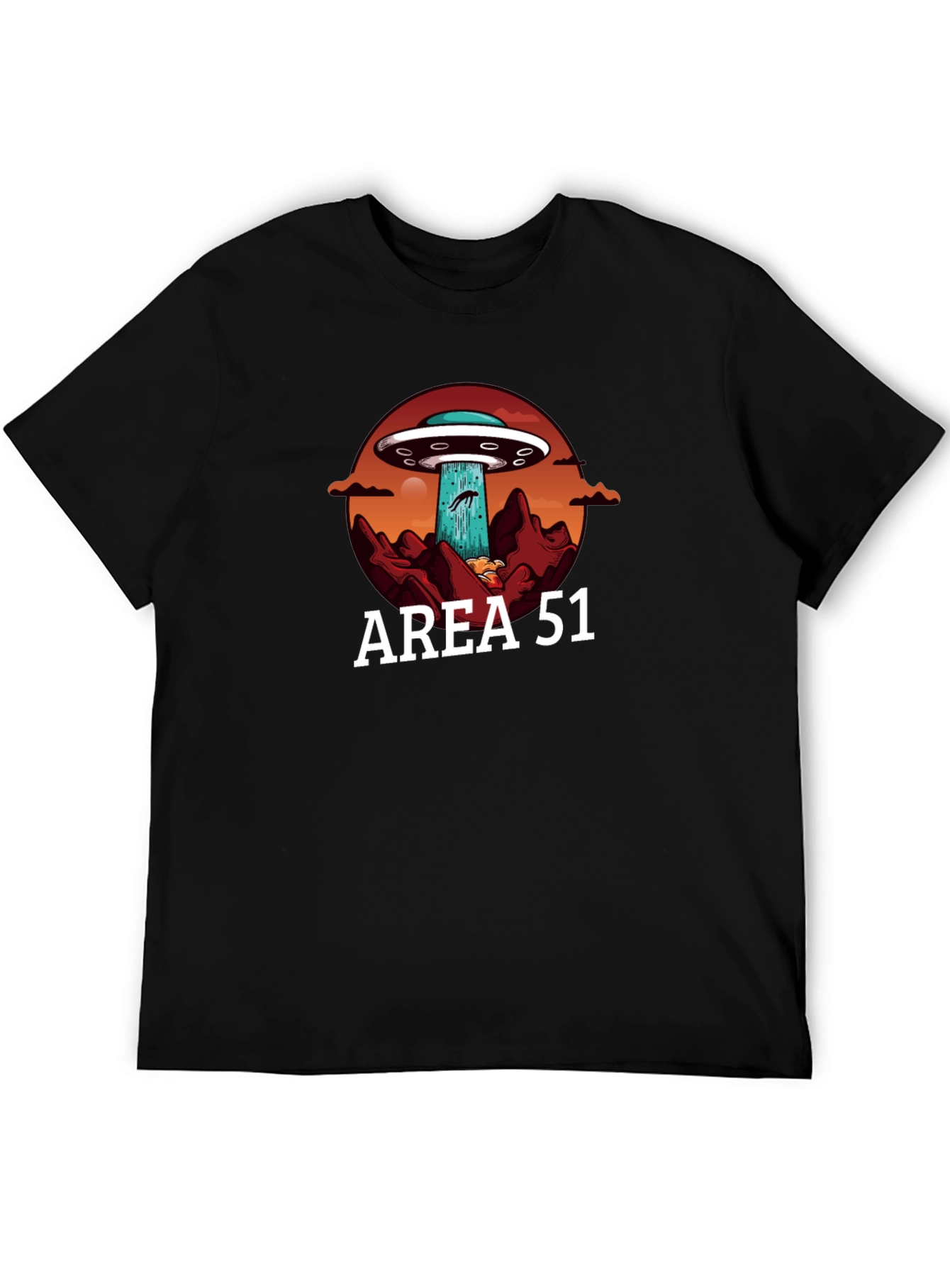 Area 51 UFO Abduction Graphic T-Shirt