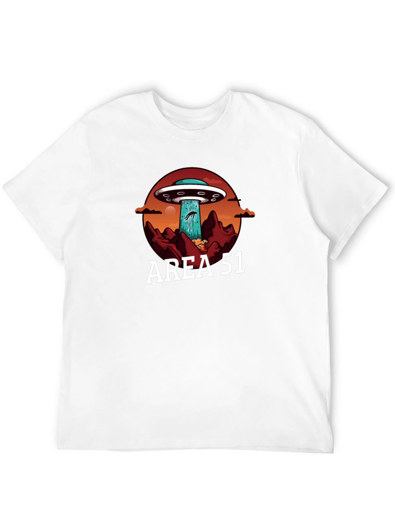 Area 51 UFO Abduction Graphic T-Shirt