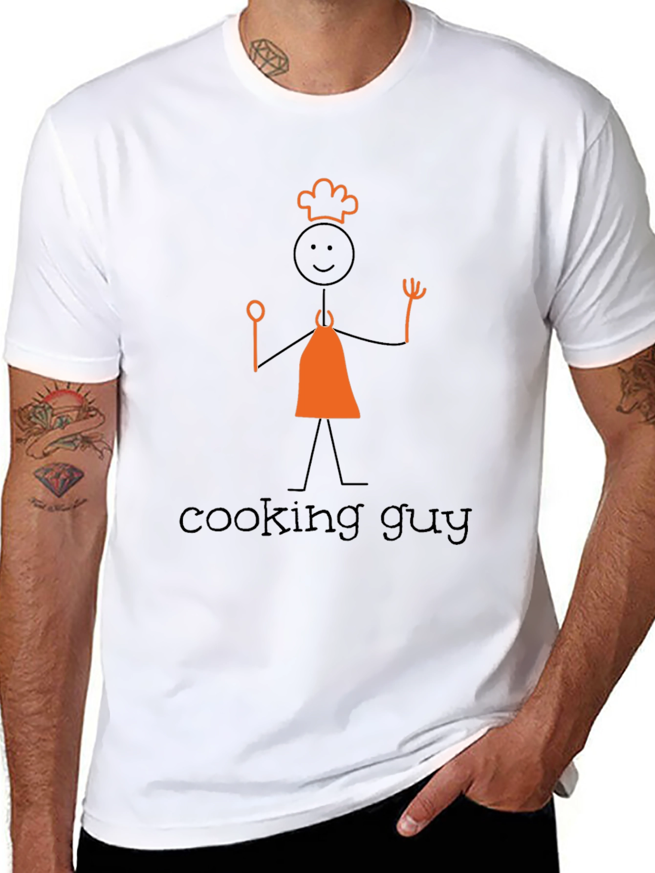 Cooking Guy Graphic Tee - Black