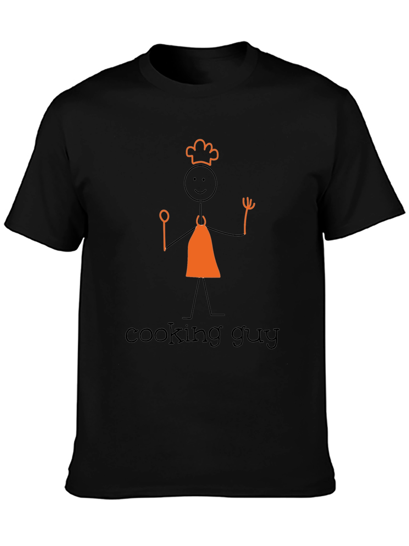 Cooking Guy Graphic Tee - Black