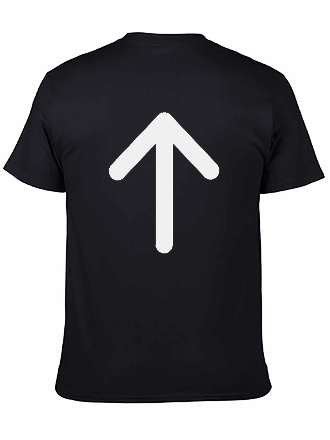 Upward Arrow Graphic T-Shirt - Classic Black Tee
