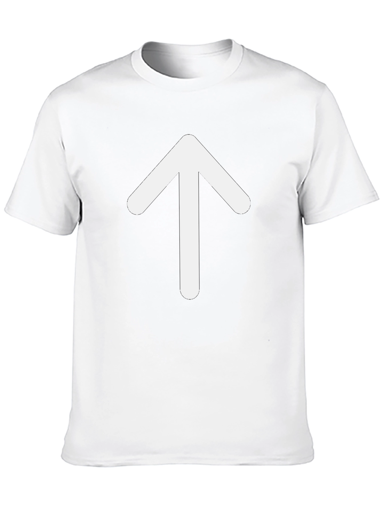 Upward Arrow Graphic T-Shirt - Classic Black Tee