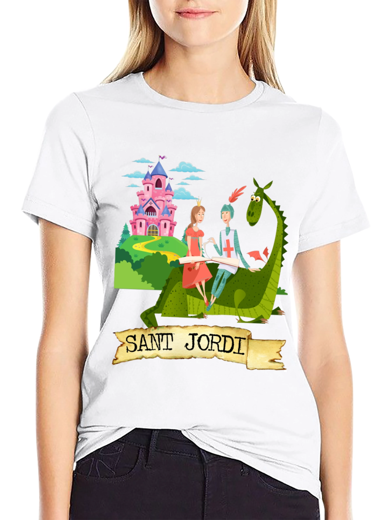 Sant Jordi Knight and Dragon T-Shirt