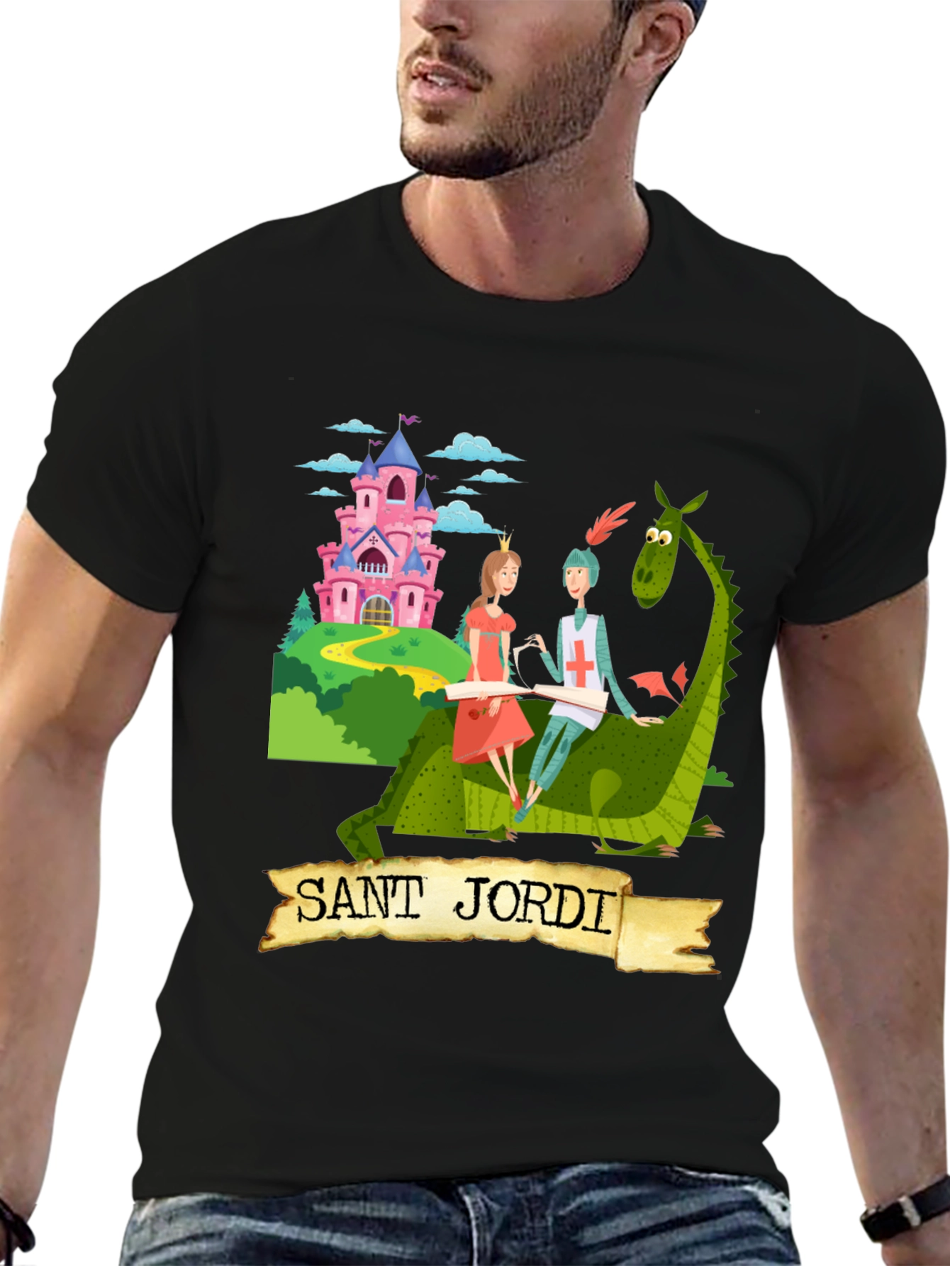 Sant Jordi Knight and Dragon T-Shirt