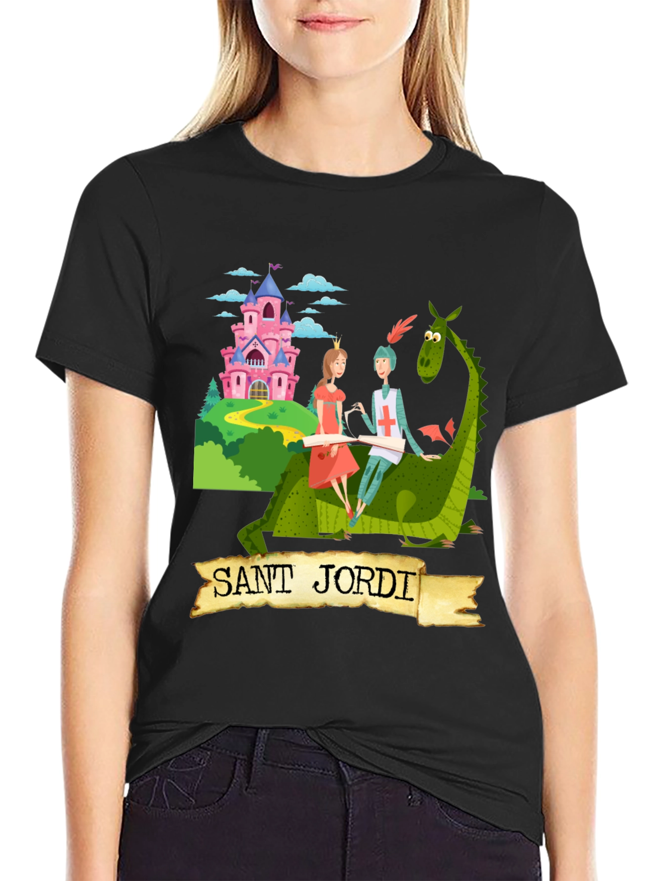 Sant Jordi Knight and Dragon T-Shirt