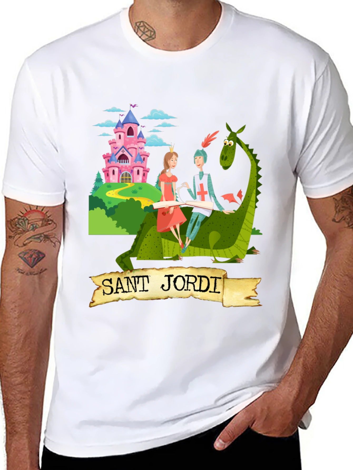Sant Jordi Knight and Dragon T-Shirt