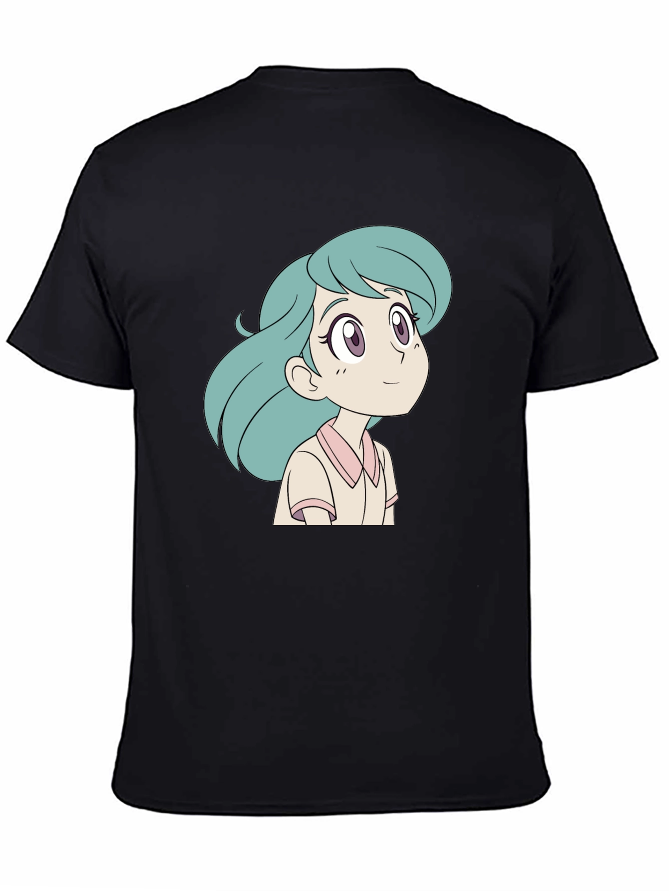 Cartoon Character Graphic Print Black T-Shirt